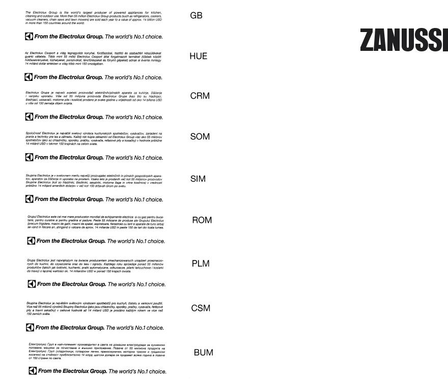 Zanussi ZFU17S User Manual