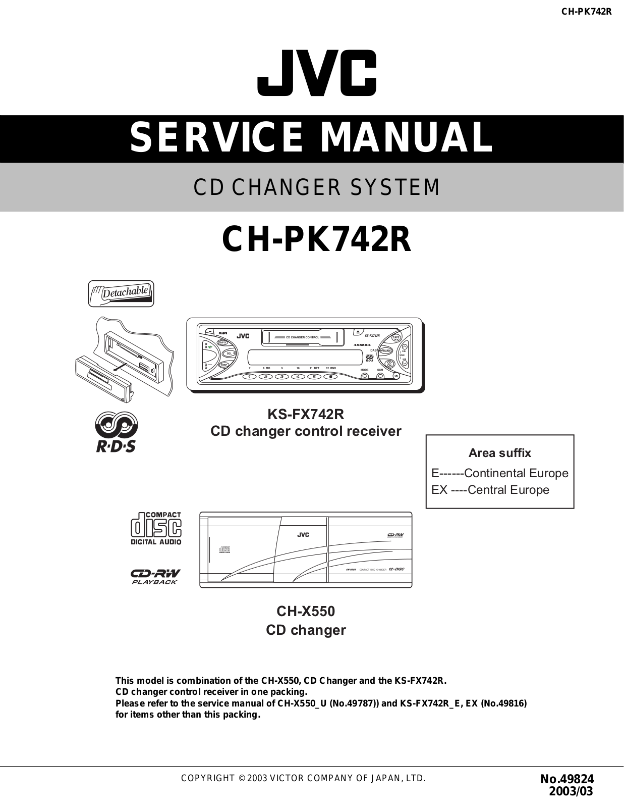 JVC CH-PK742R Service Manual