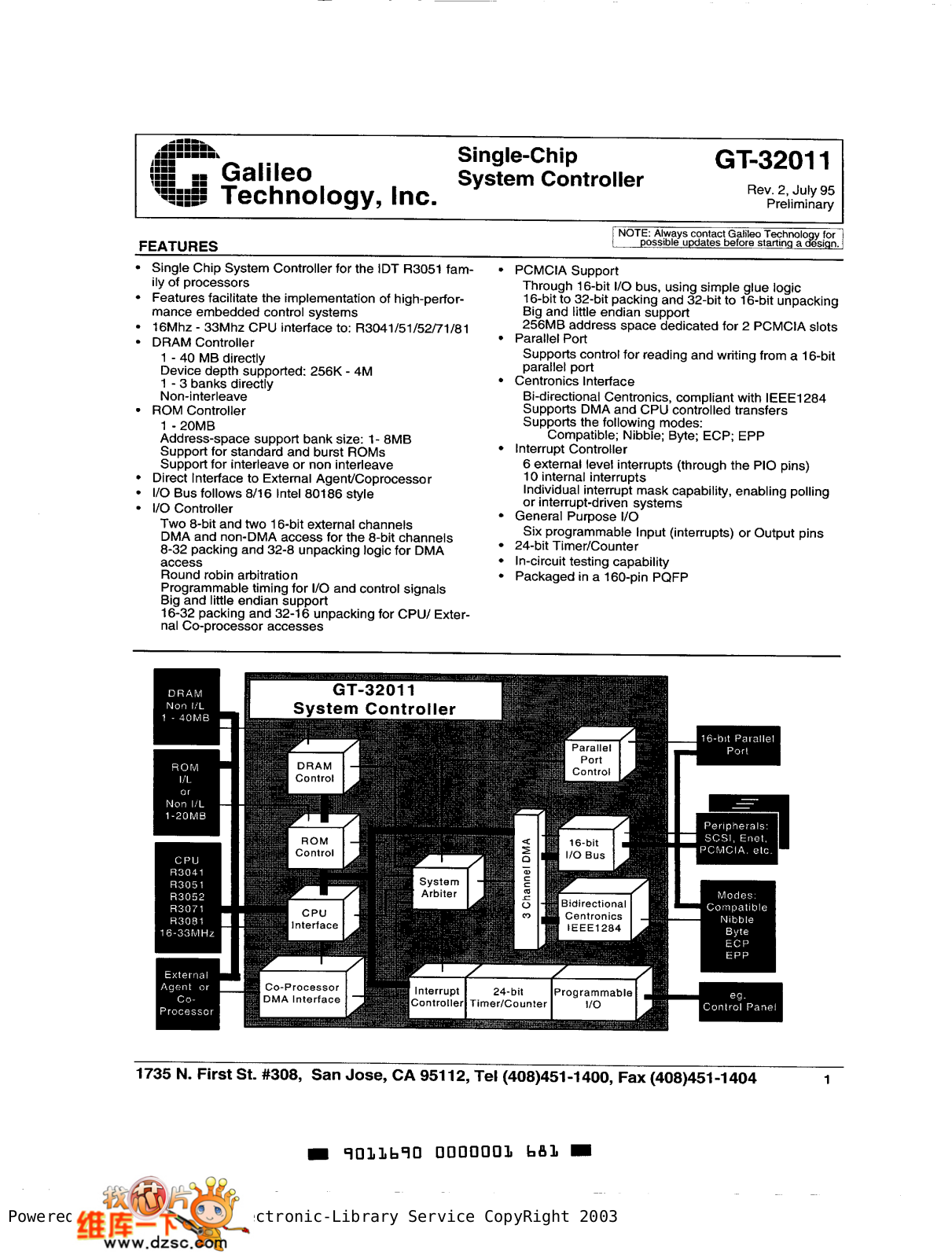 Galileo Technology GT-32011 User Manual