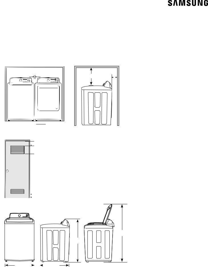 Samsung WA50M7450AP Specification Sheet