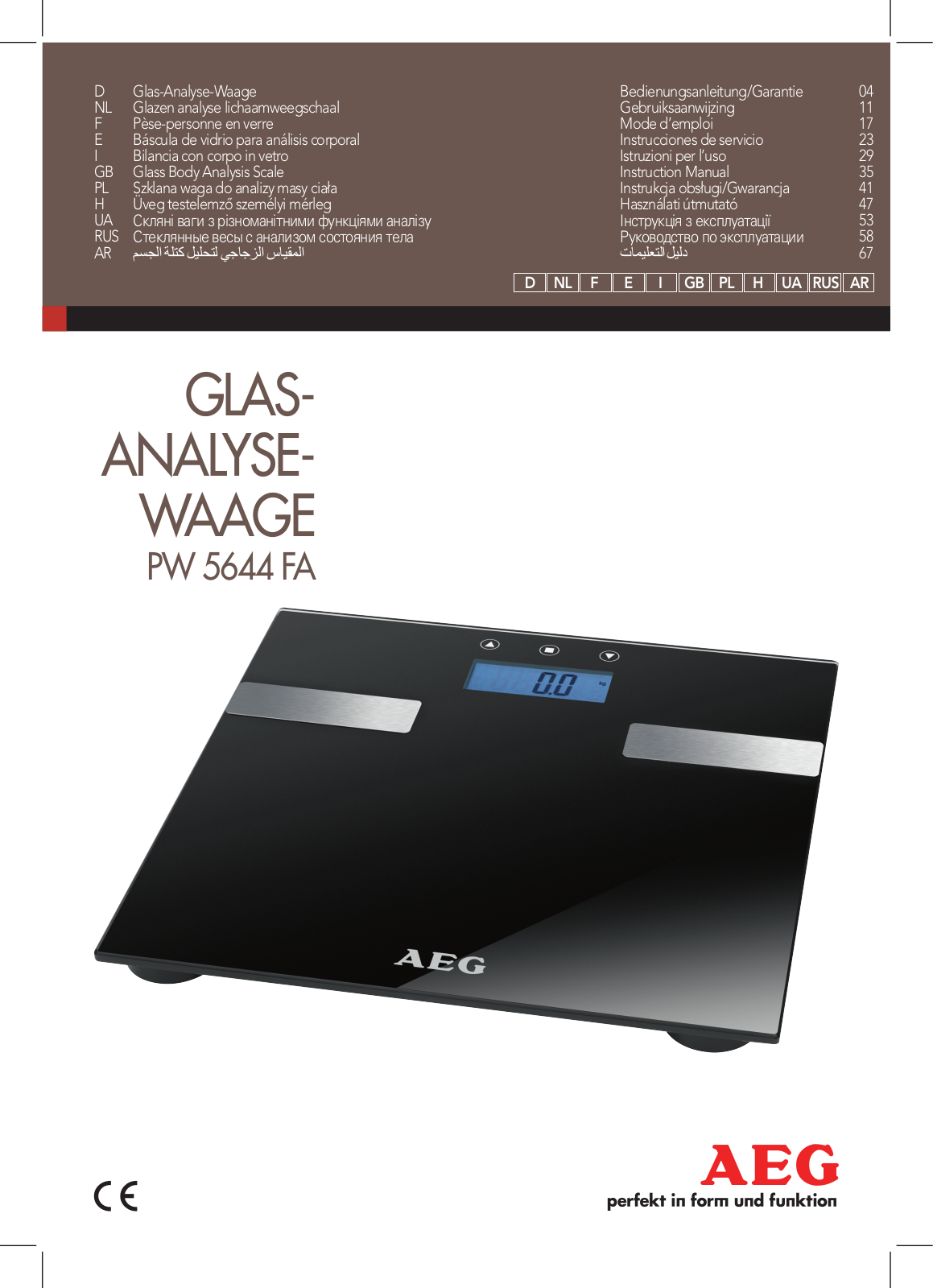 AEG PW 5644 FA User Manual