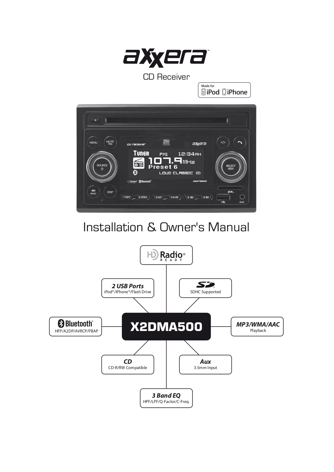 Dual AxxX2DMA-500 Owners Manual