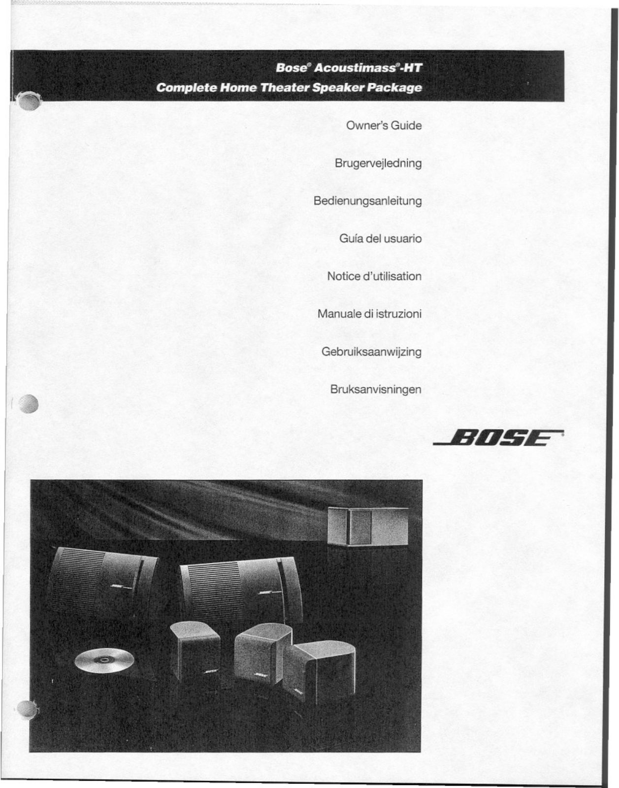 Bose Acoustimass HT Owner Manual