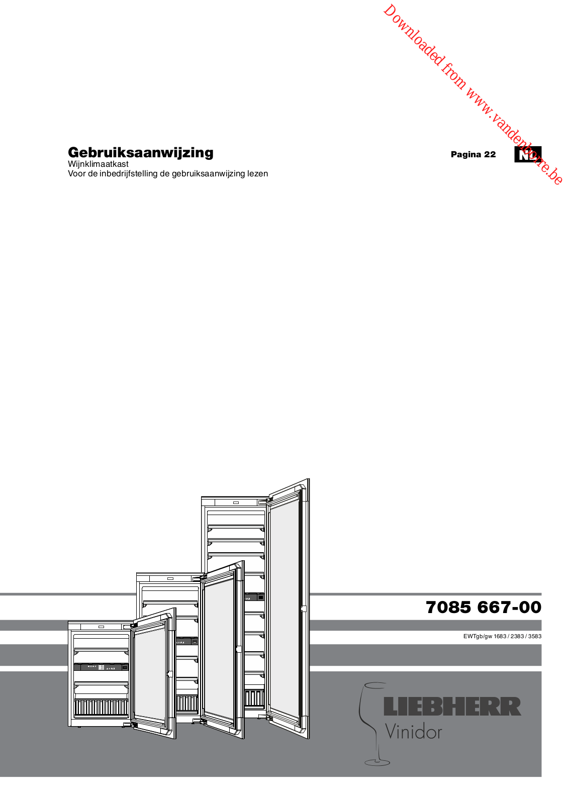 LIEBHERR EWTgw 3583 User Manual