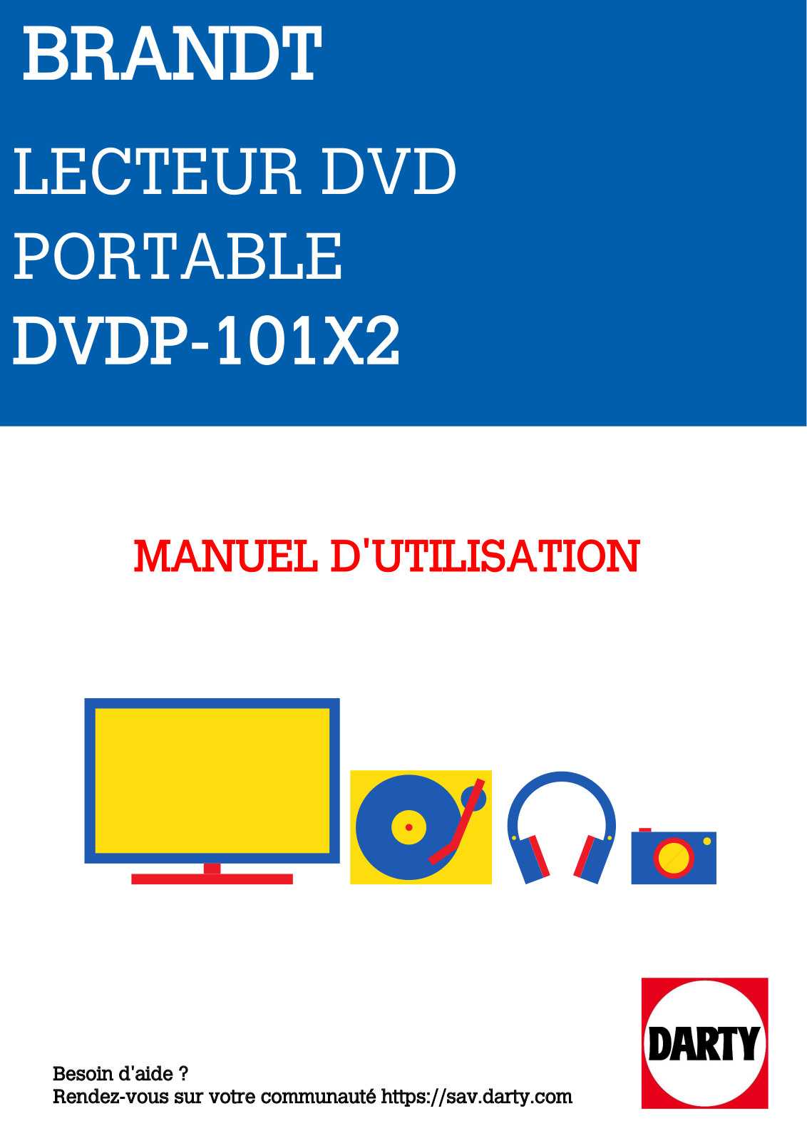 Brandt DVDP101X2 User Manual