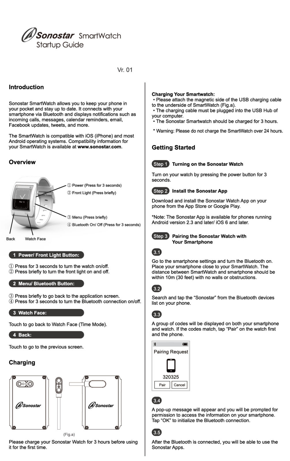 Sonostar WP0101 Users Manual - ManualMachine.com