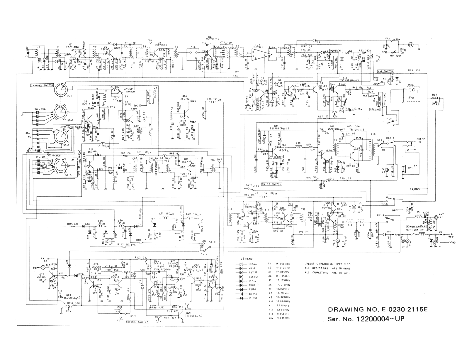 Midland 13-871 Schematic