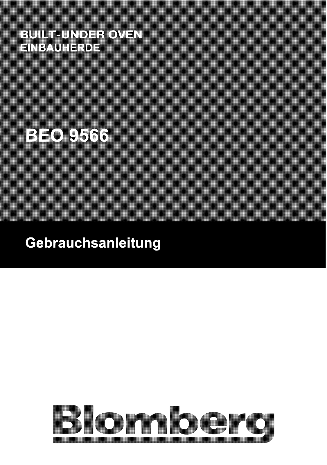 Blomberg BEO9566 User manual