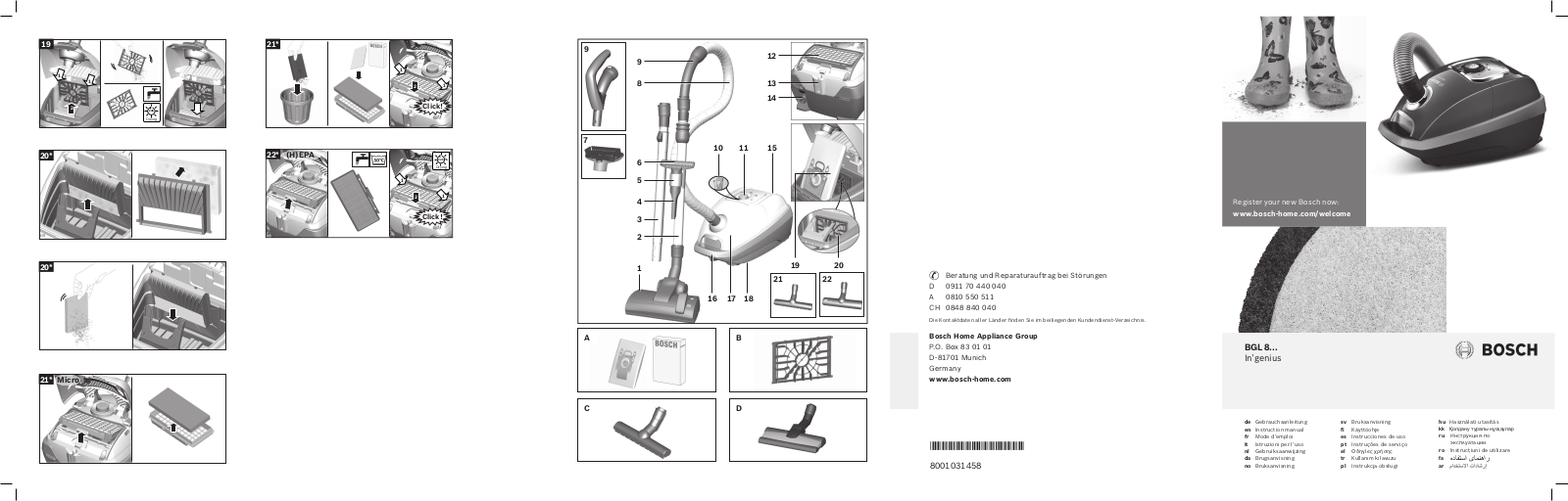 Bosch BGL8PRO2 User Manual