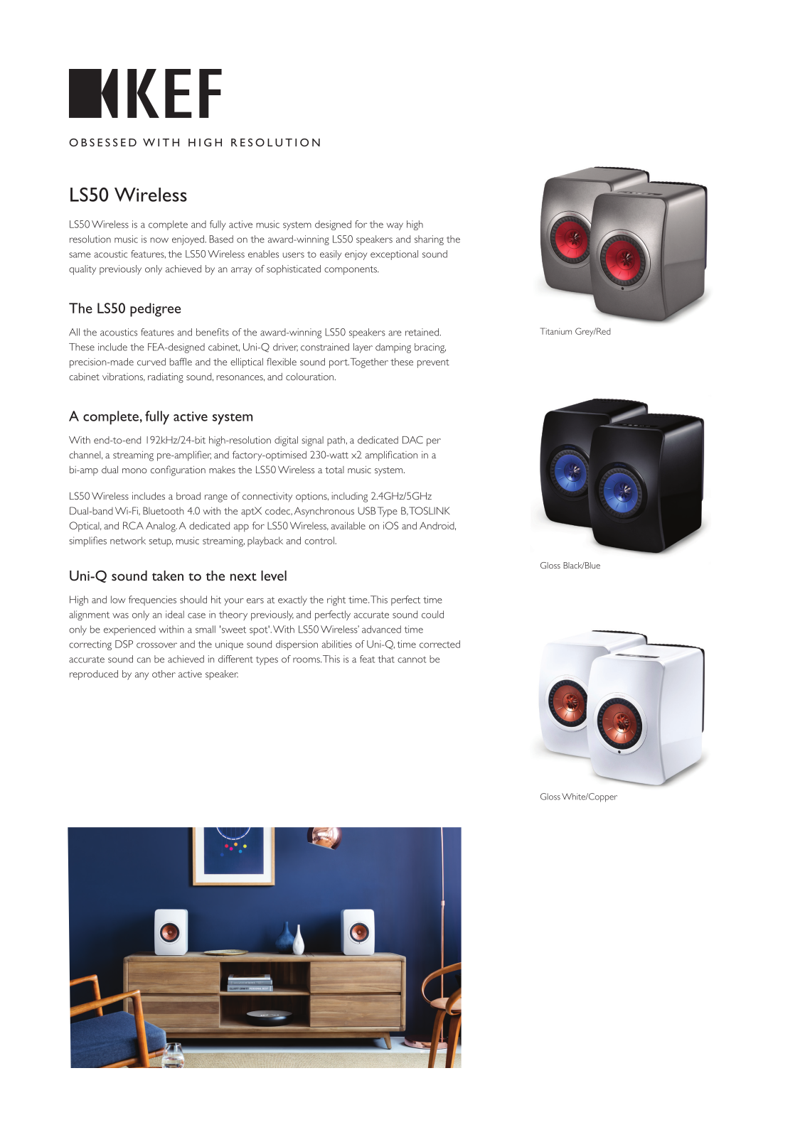 KEF LS50 Wireless User Manual