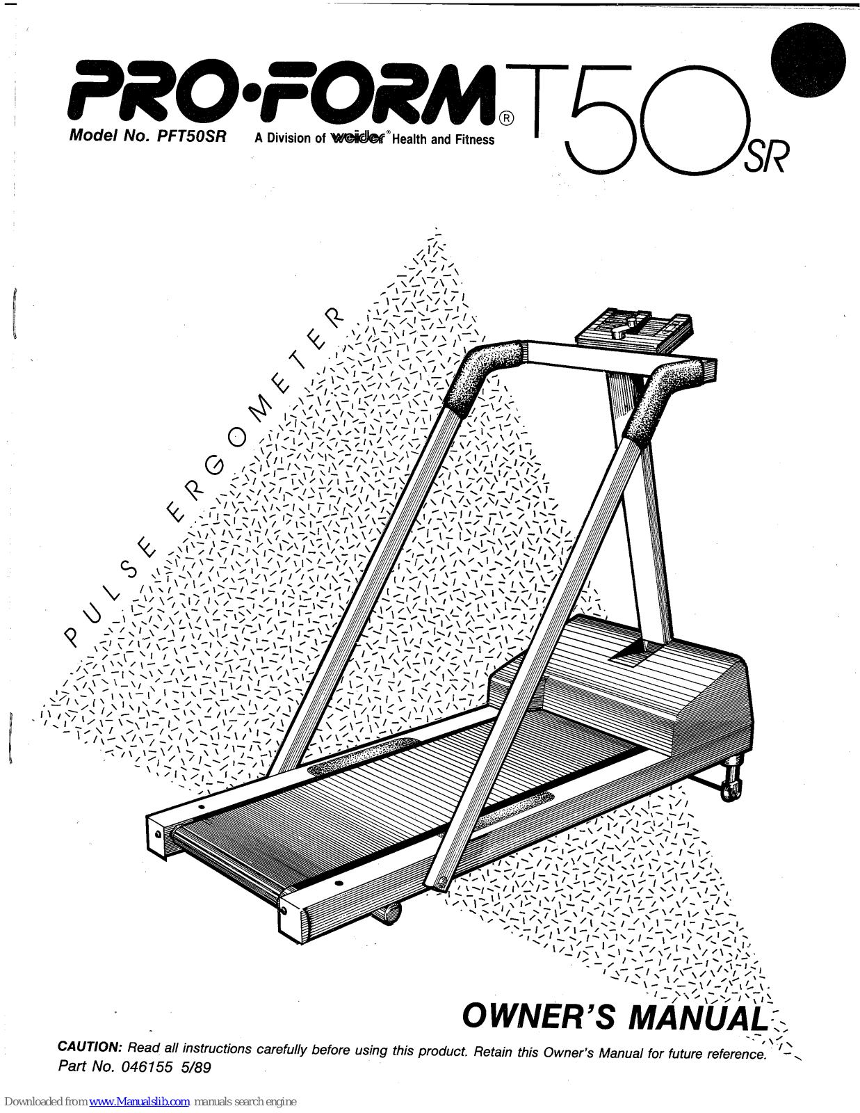 Pro-Form PFT50SR Owner's Manual