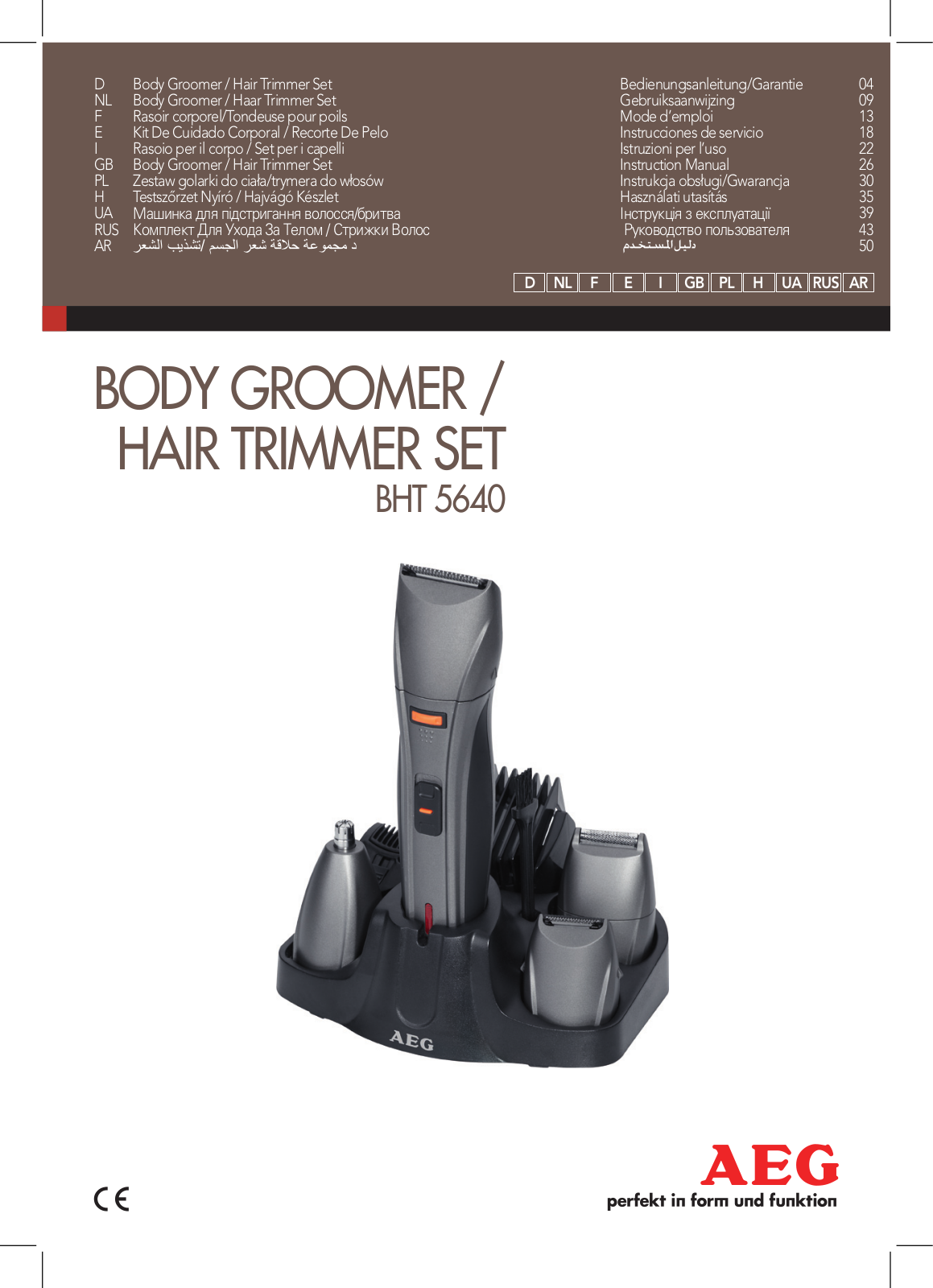 AEG BHT 5640 User Manual