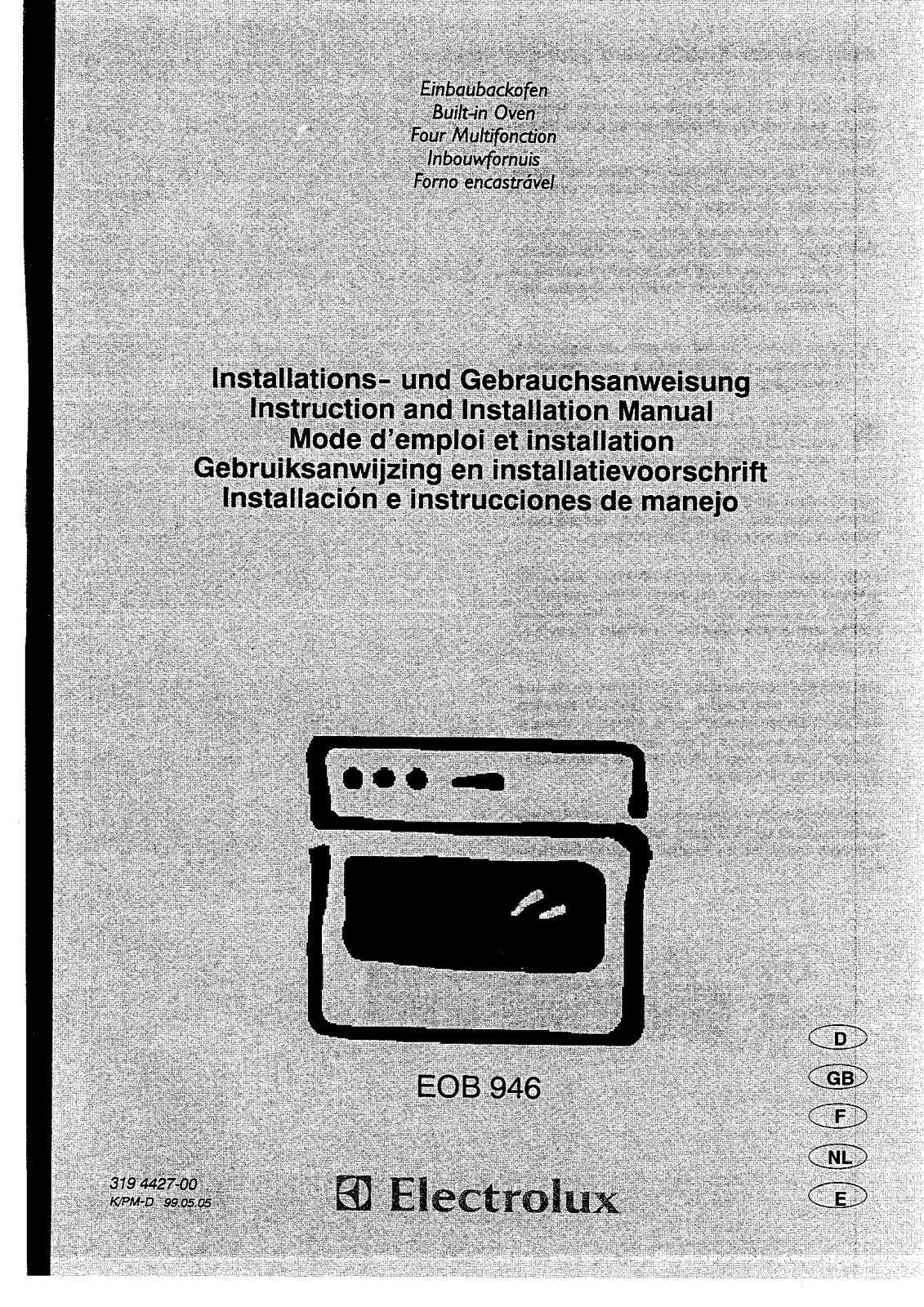 AEG EOB946K, EOB946X, EOB946W User Manual