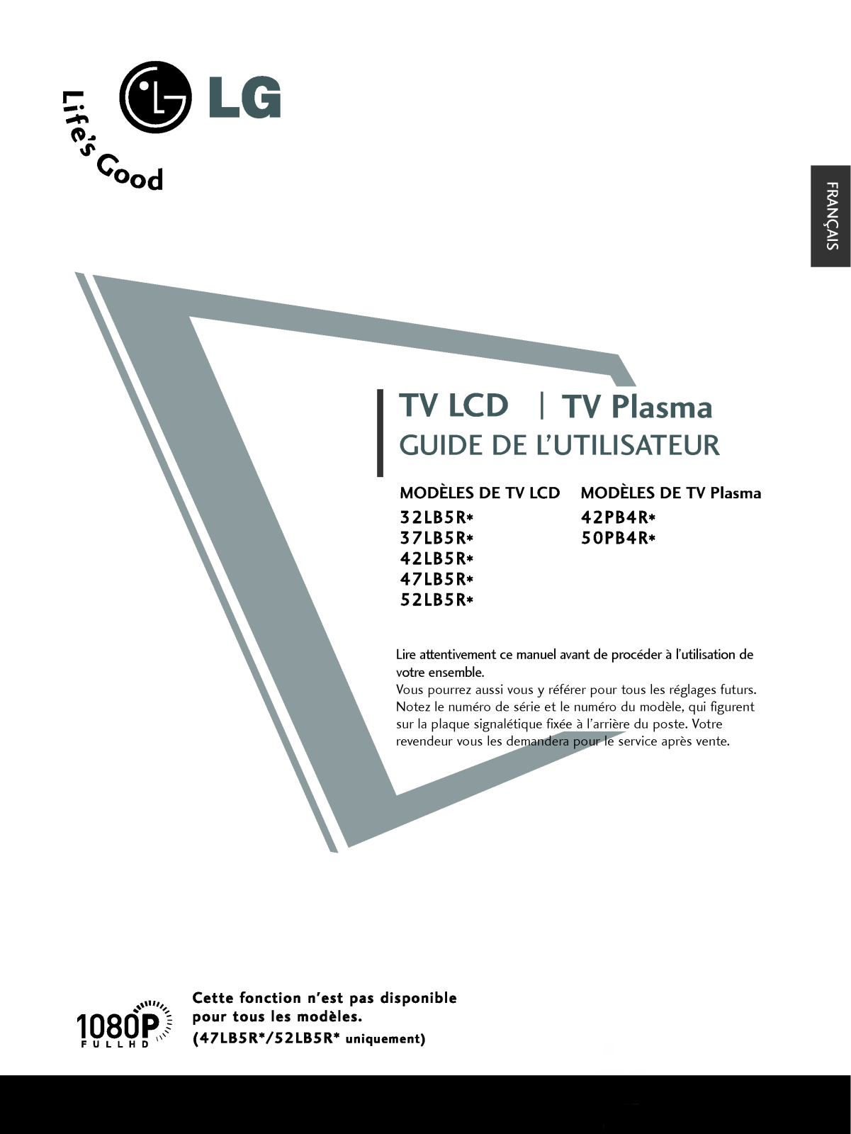 LG 37LB5RT User Manual