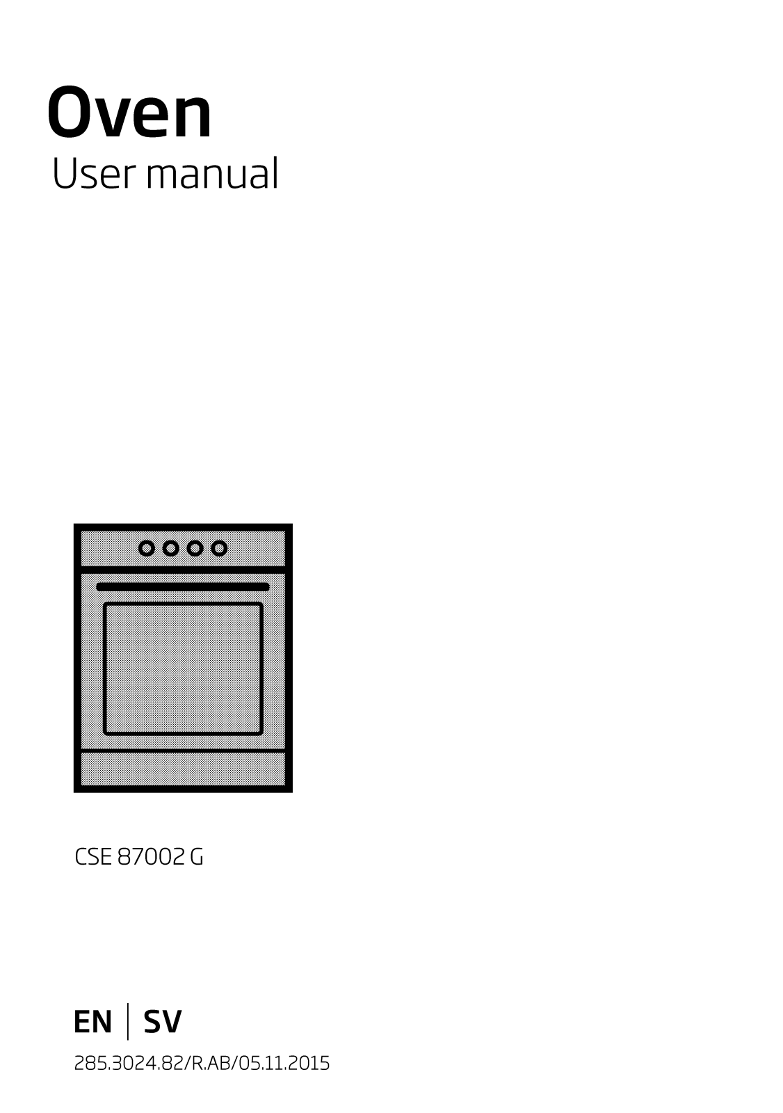 Beko CSE87002G User manual