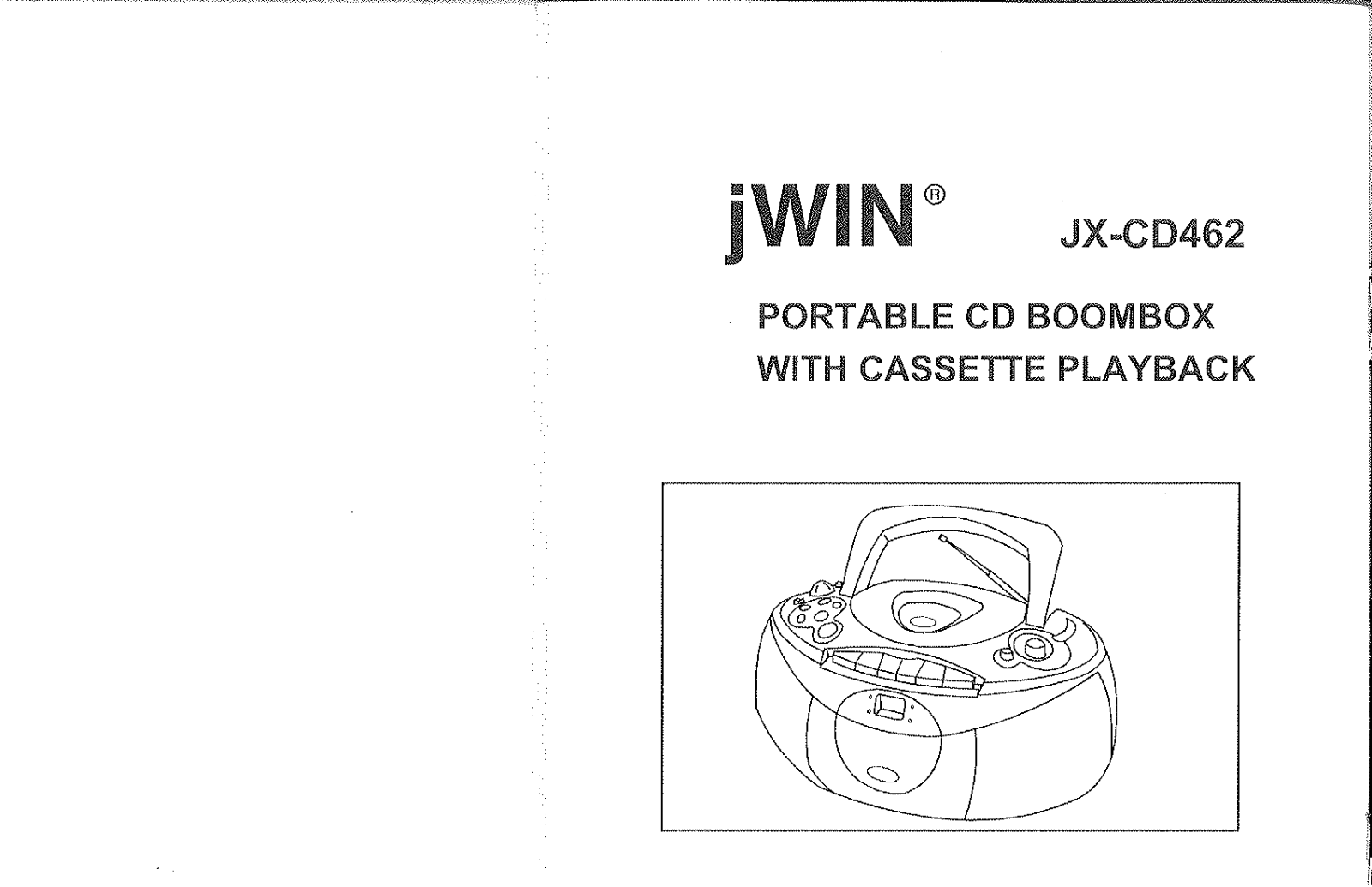 jWin JX-CD462 Instruction Manual