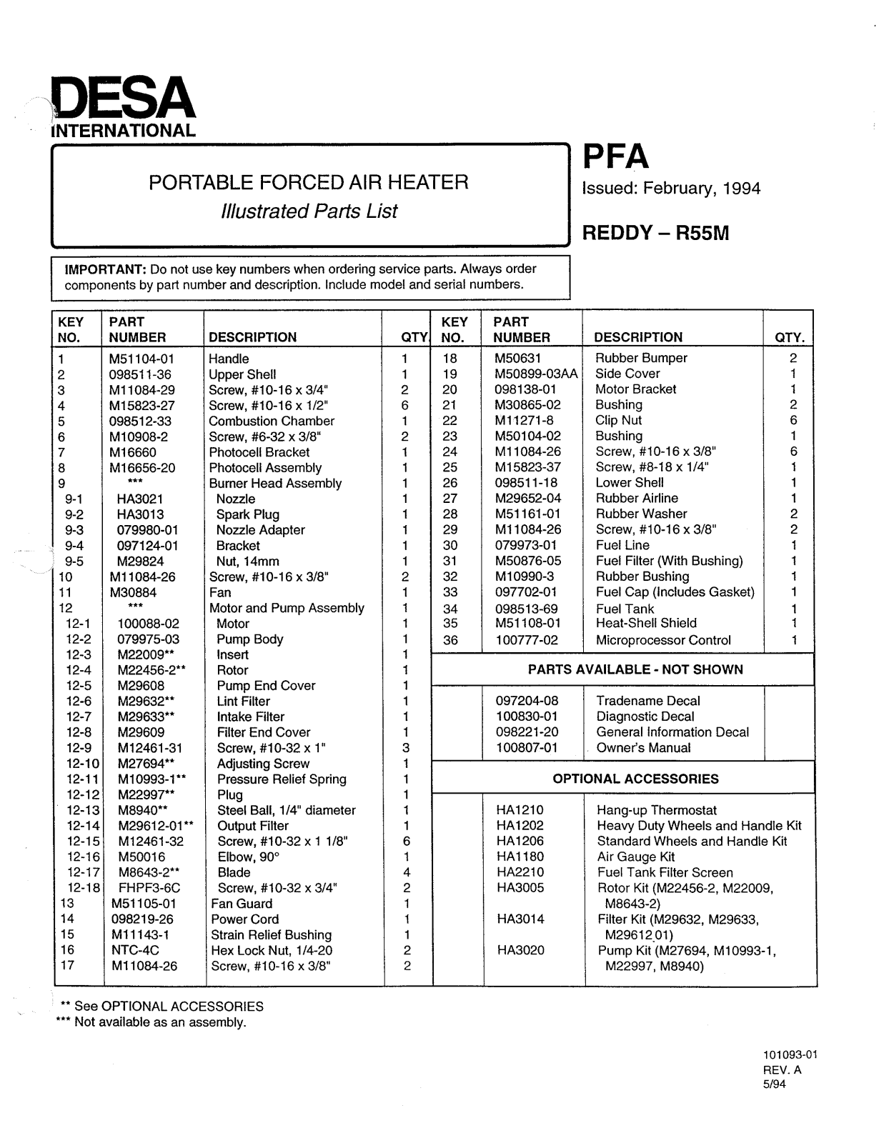 Desa Tech R55M Owner's Manual