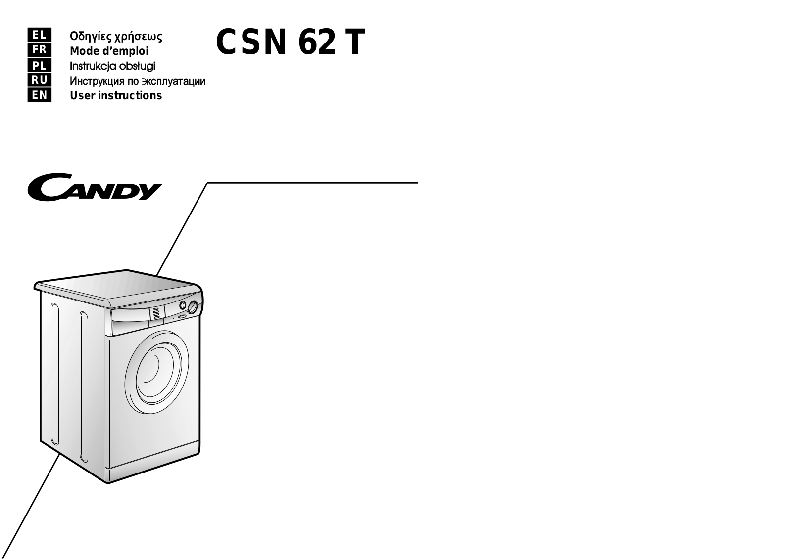 Candy CSN 62 User manual