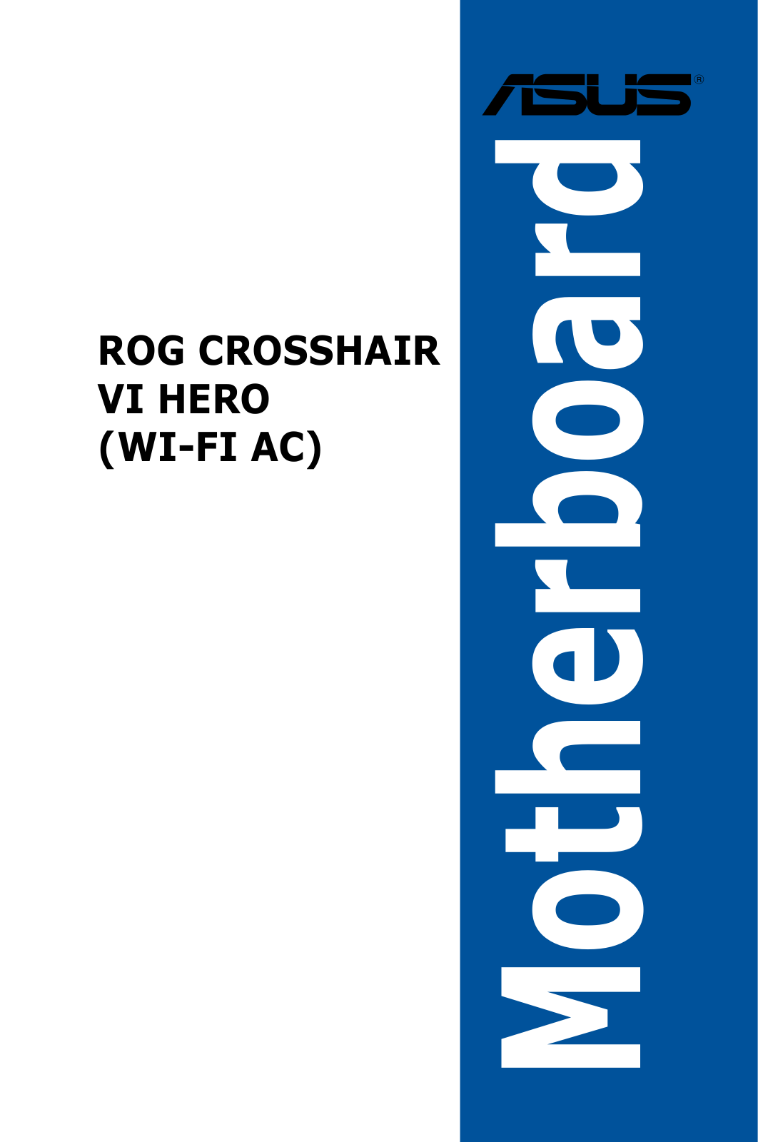 ASUS ROG Crosshair VI Hero Service Manual