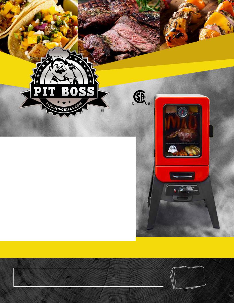 Pit boss PBV2G1 User Manual