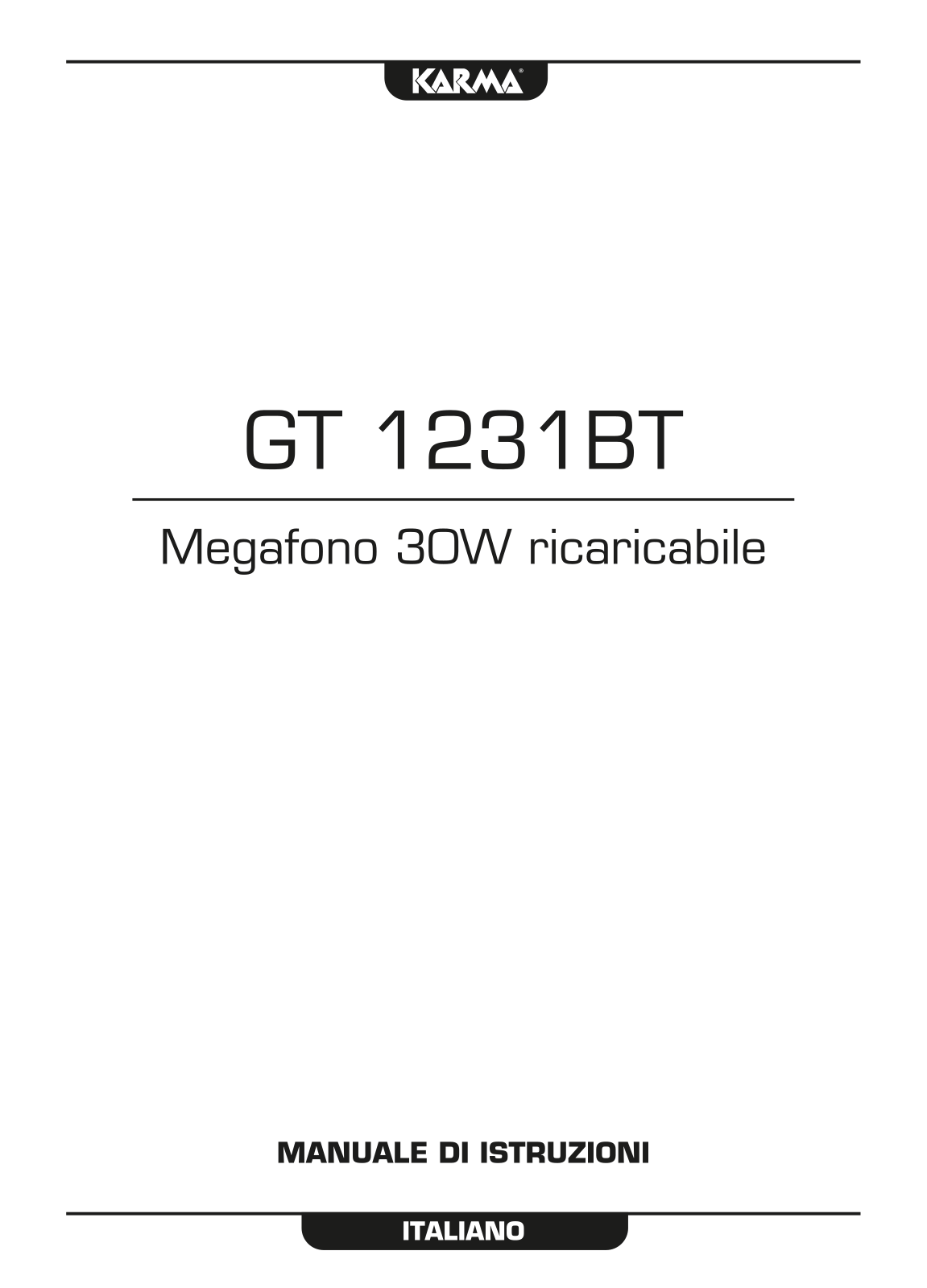 karma GT 1231BT User guide - ManualMachine.com