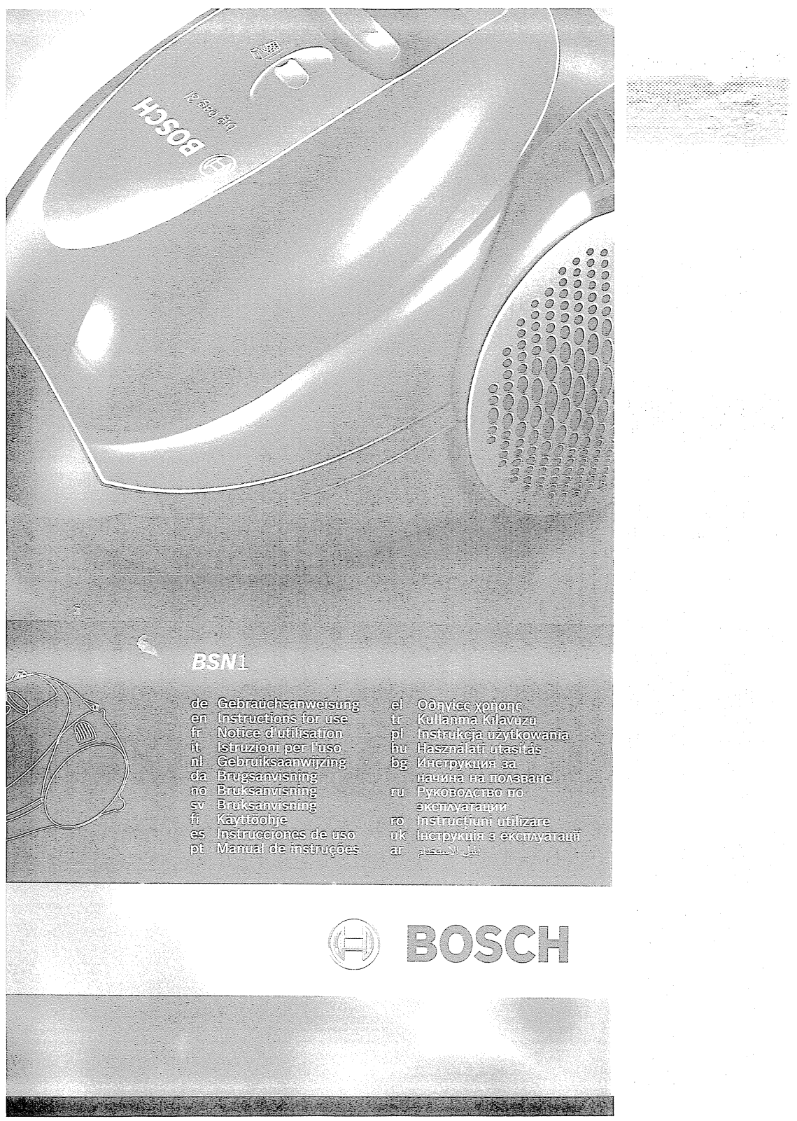 Bosch BSN 1700 RU User Manual