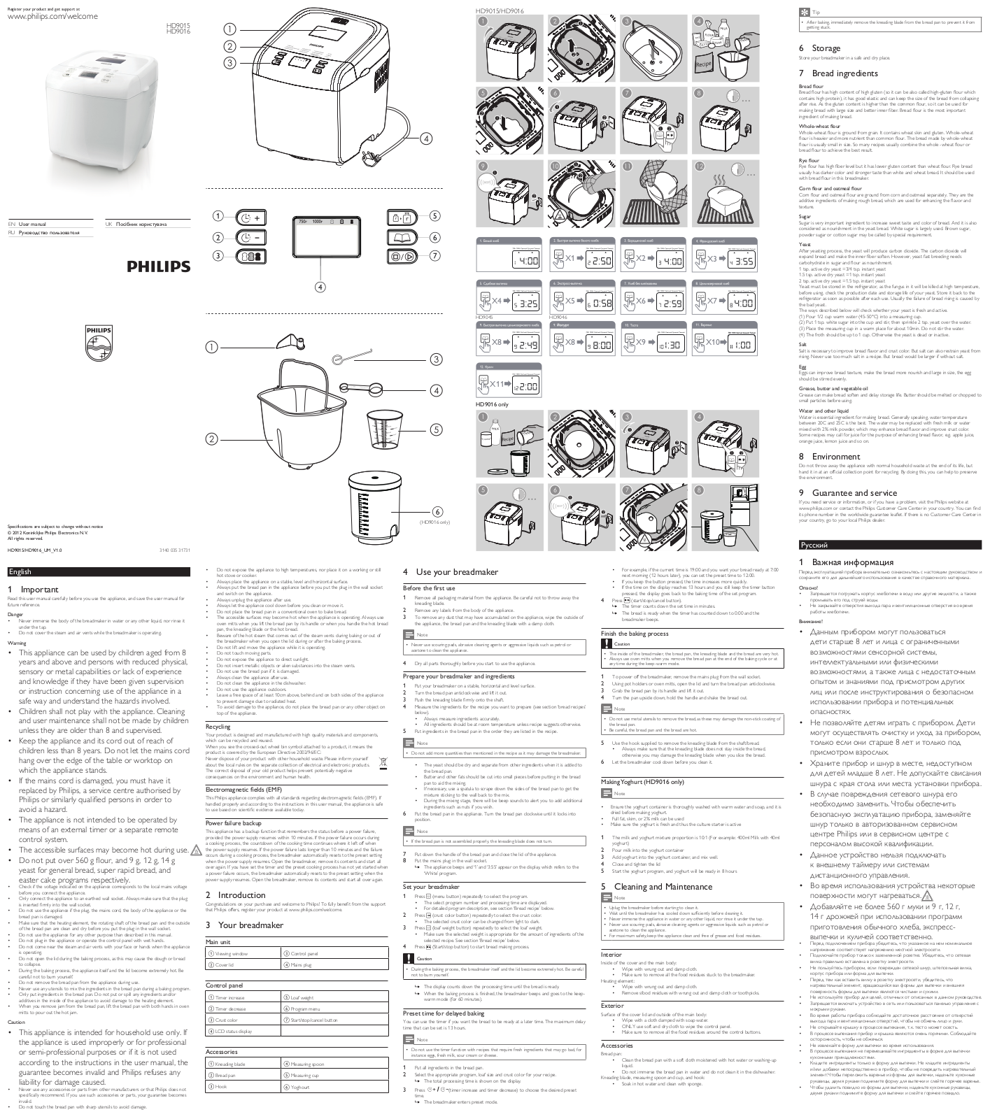 Philips HD 9015 User Manual