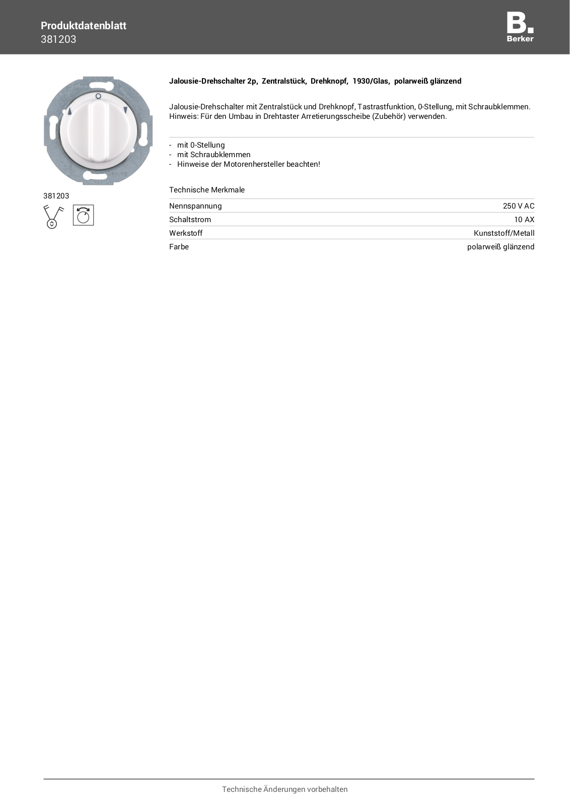 Berker 381203 User Manual - ManualMachine.com