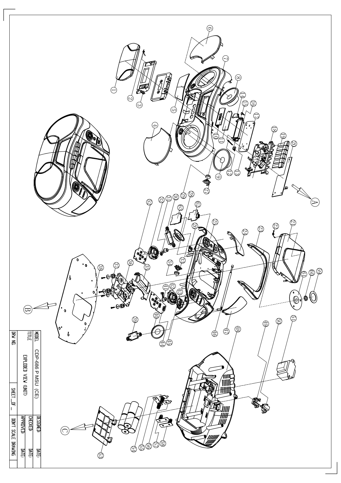 Vitek CDP686 Explode View