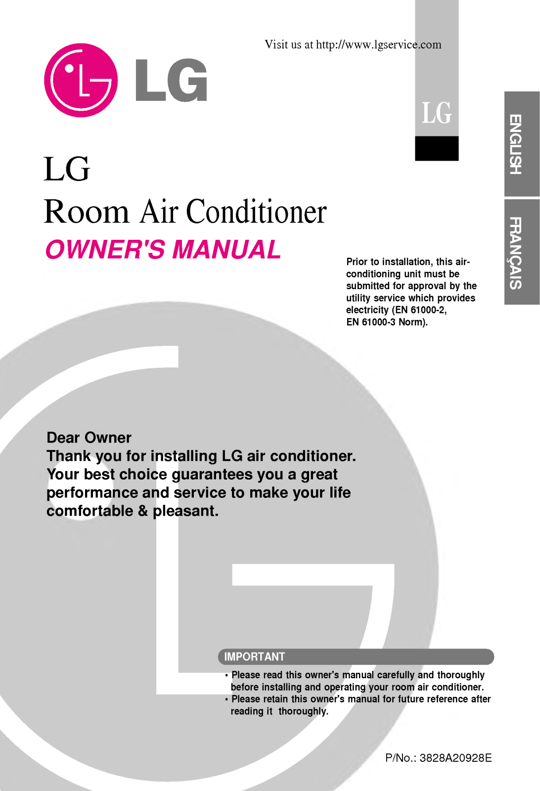 LG A1262Q SF0, A1262Q NF0 User Manual