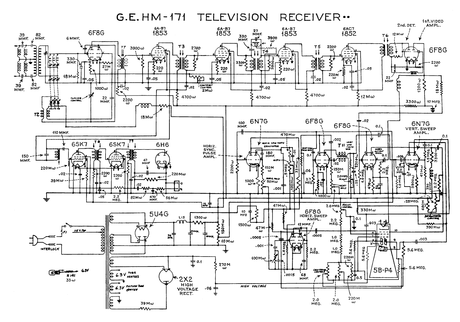 General Electric GE HM171 Schematic