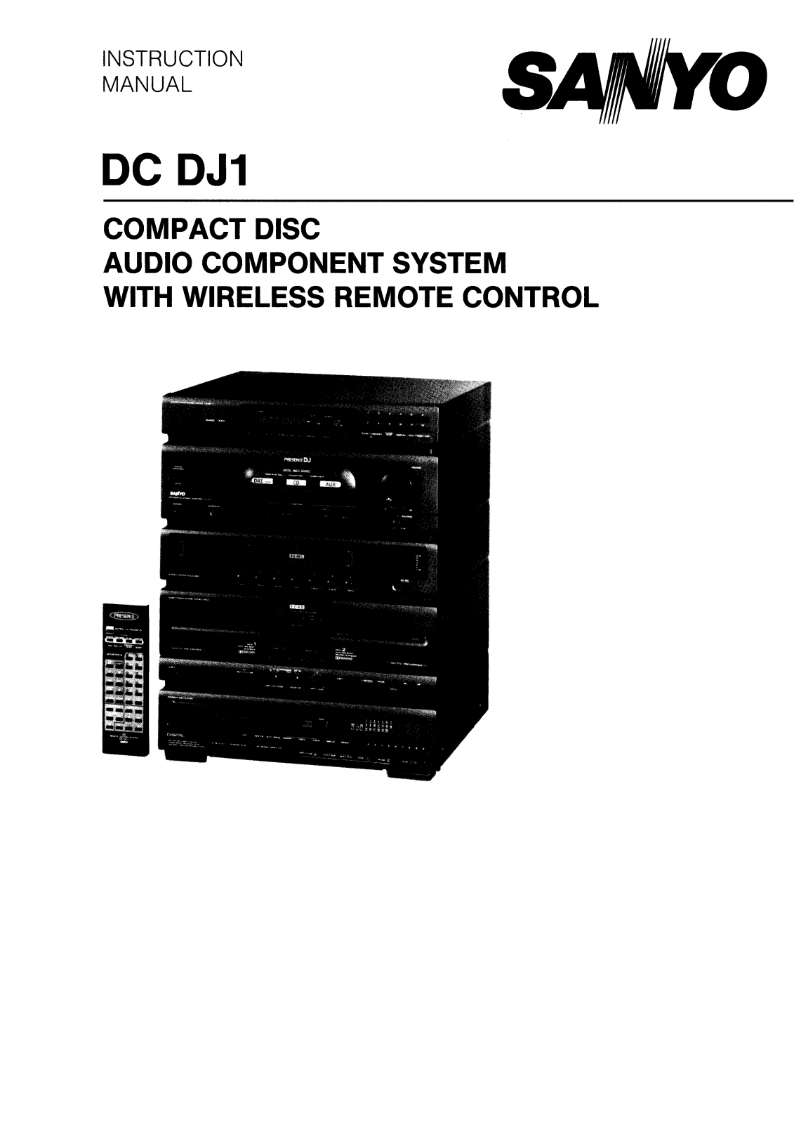 Sanyo DC DJ1 Instruction Manual