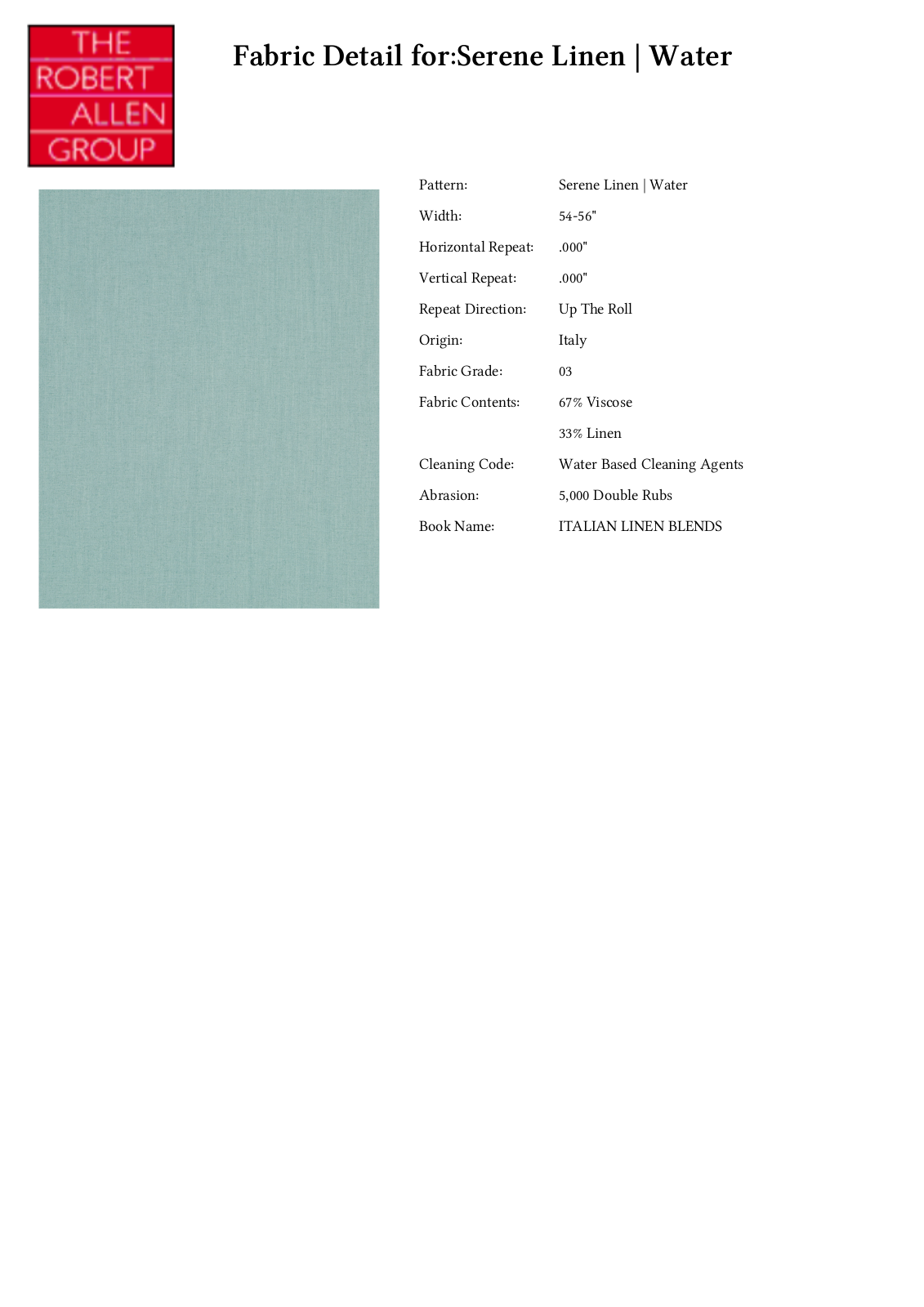 Robert Allen RALF1785 Specifications - ManualMachine.com