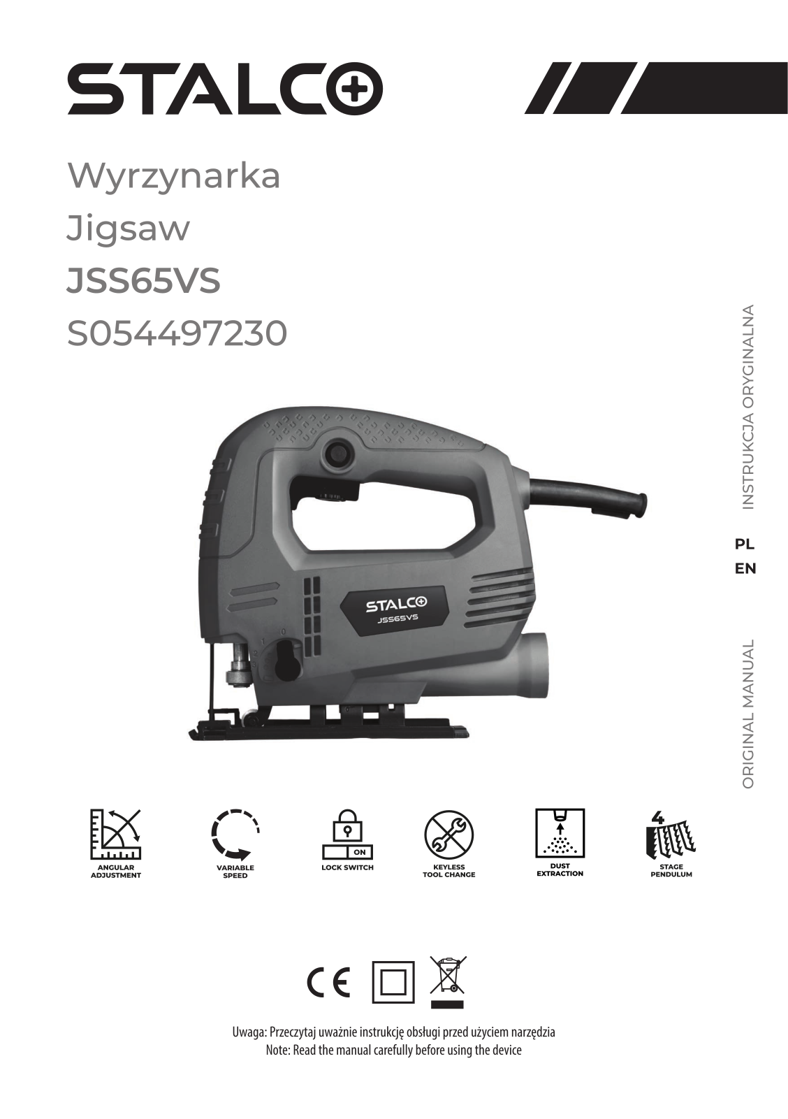 Stalco JSS65VS User guide - ManualMachine.com