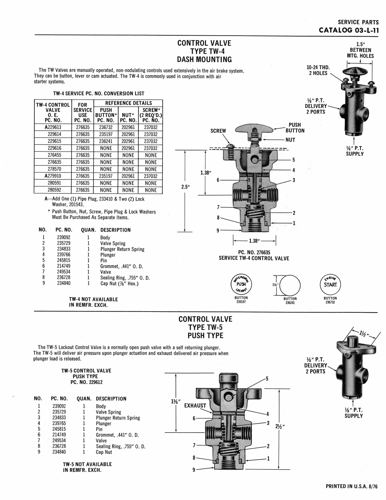 BENDIX 03-L-11 User Manual