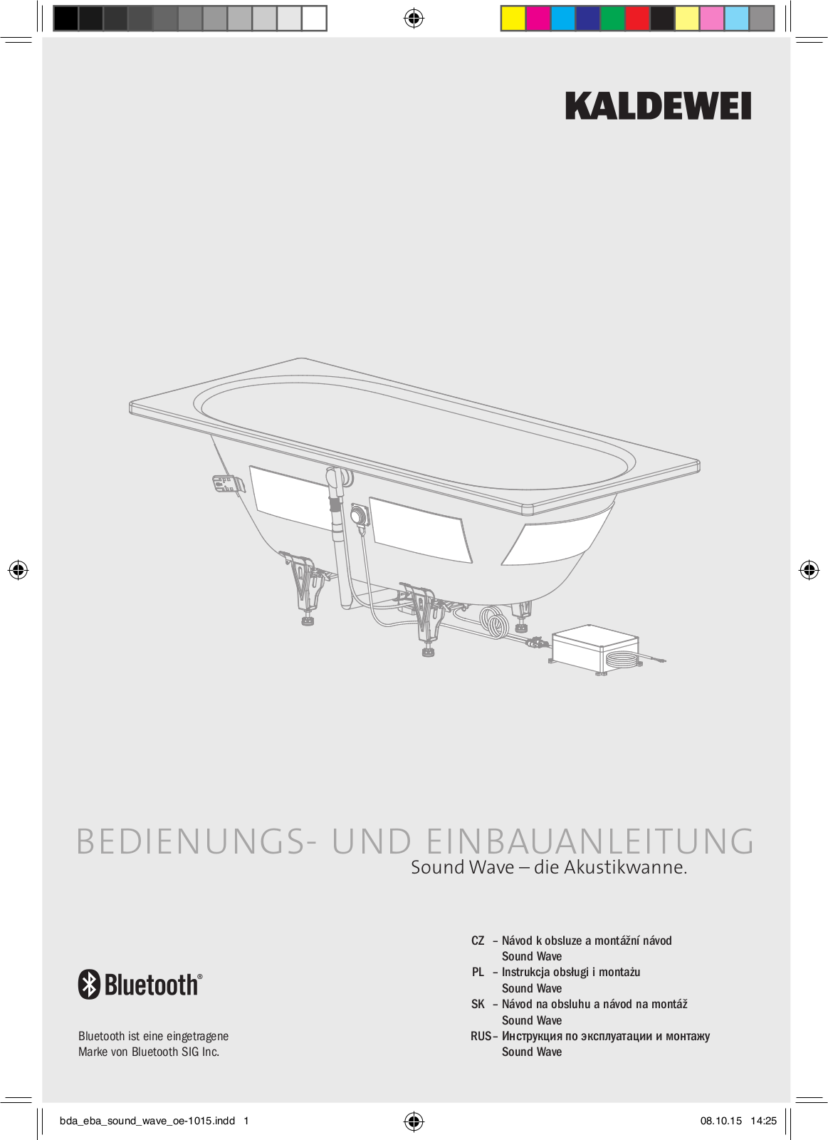 KALDEWEI SOUND WAVE 6801 User guide