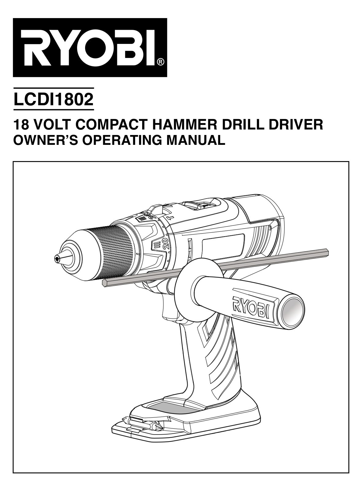 Ryobi LCDI 1802, LCDI1802G User Manual