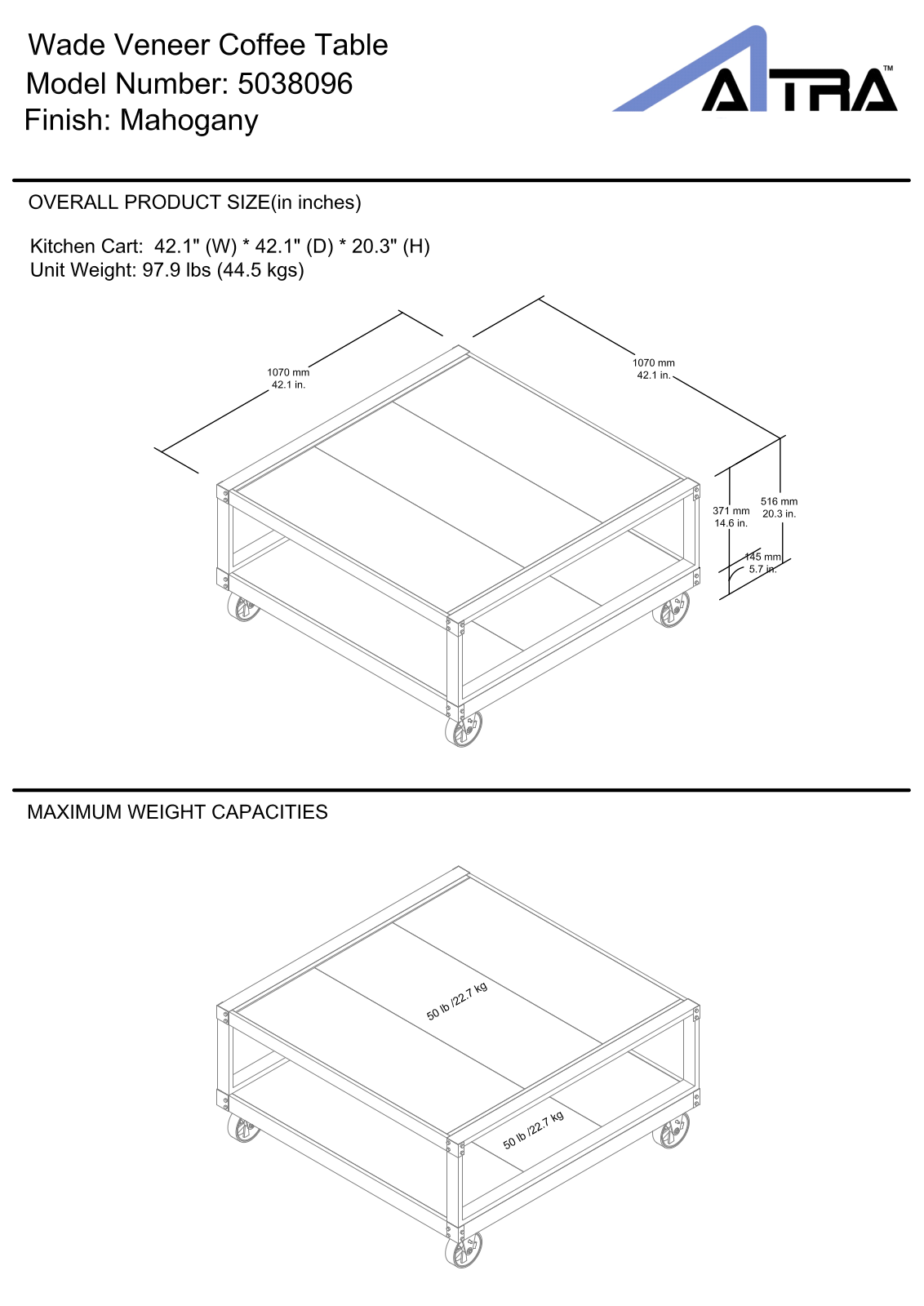 Novogratz MCCE1036 Specifications - ManualMachine.com