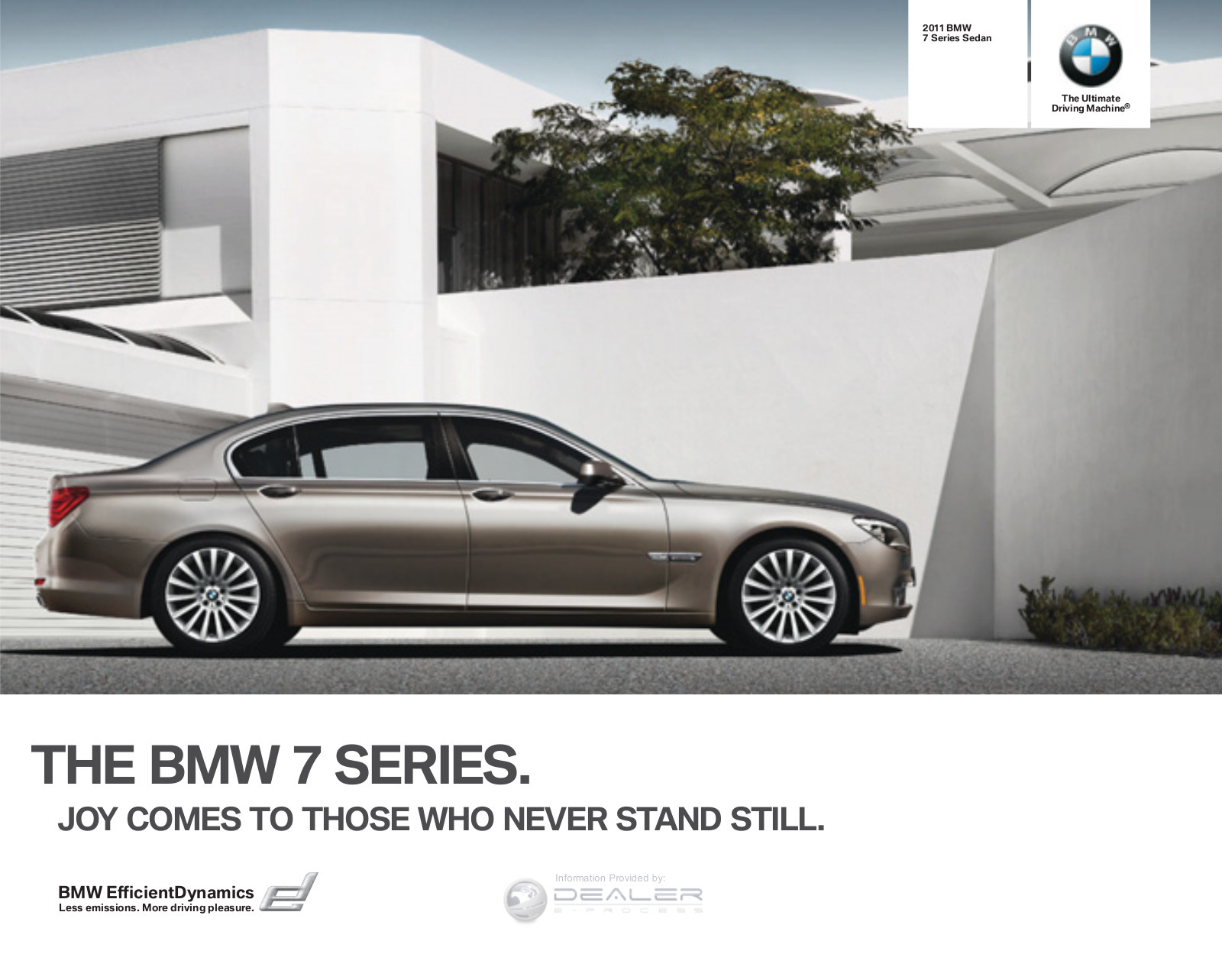 BMW 7 Series 2011 Owner's Manual