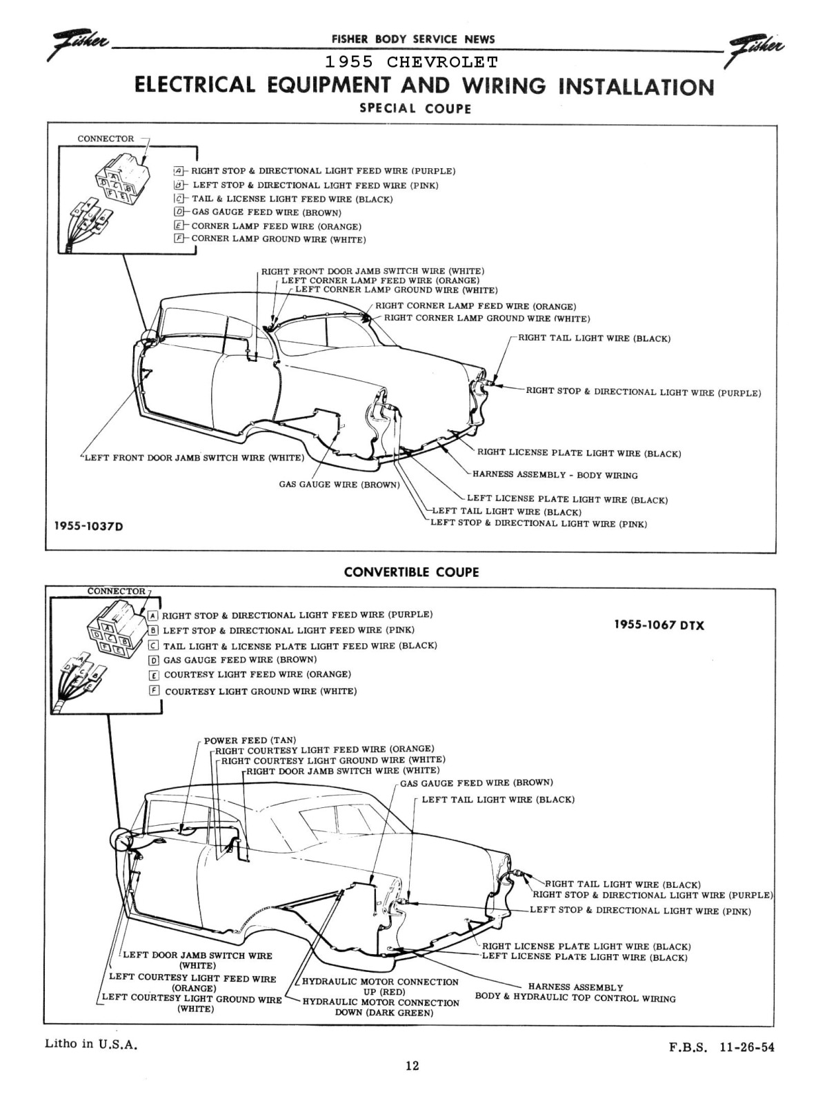 Chevrolet 1955 schematic