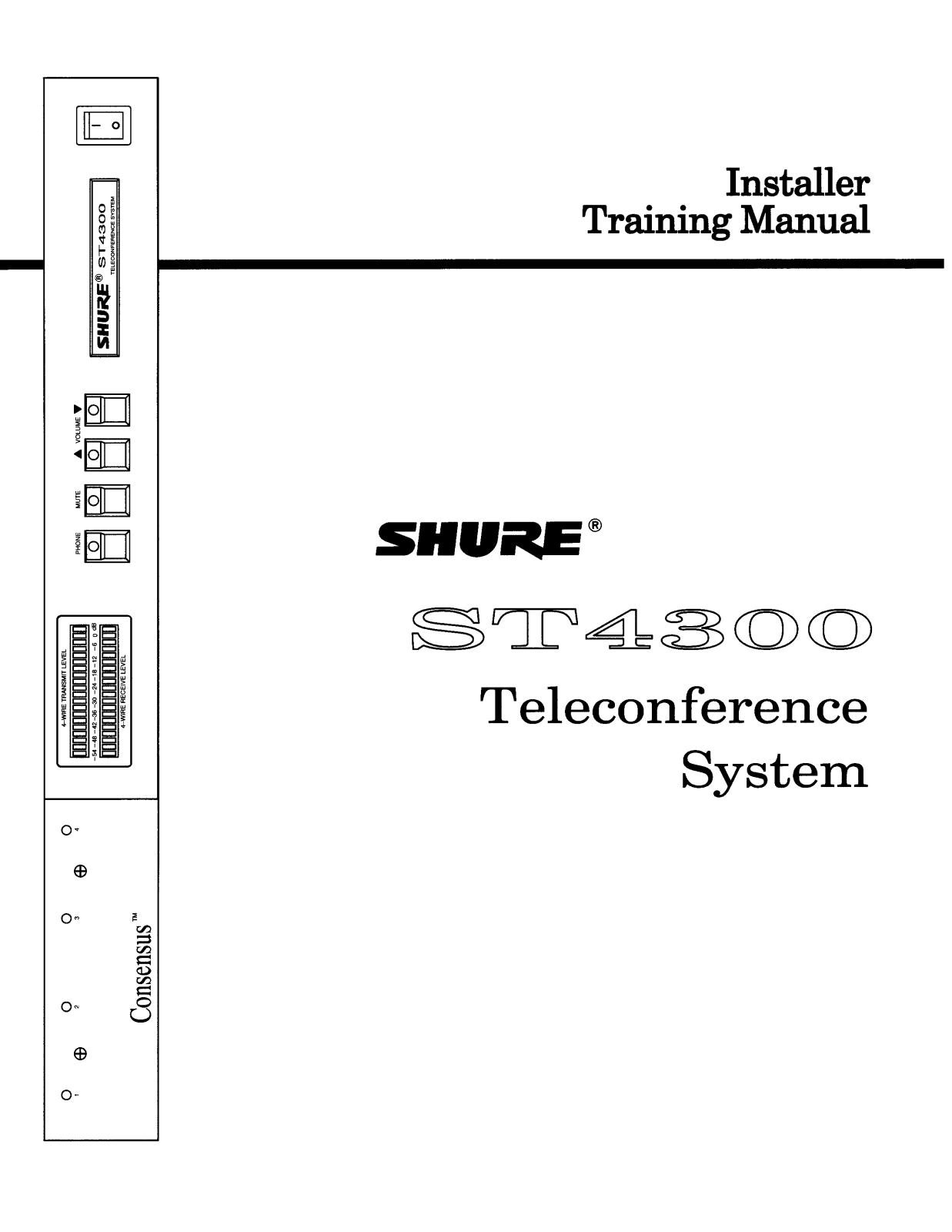 Shure ST4300 User Guide