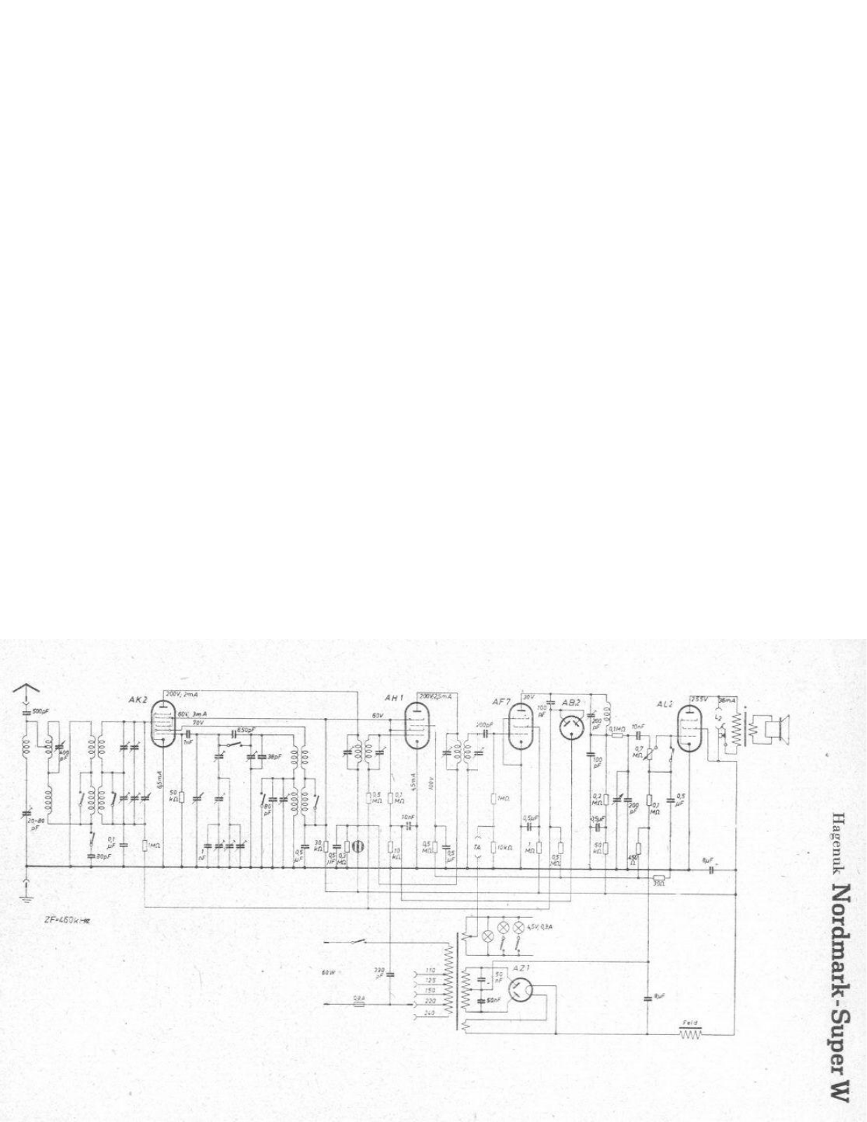 Hagenuk Nordmark-Super W Cirquit Diagram