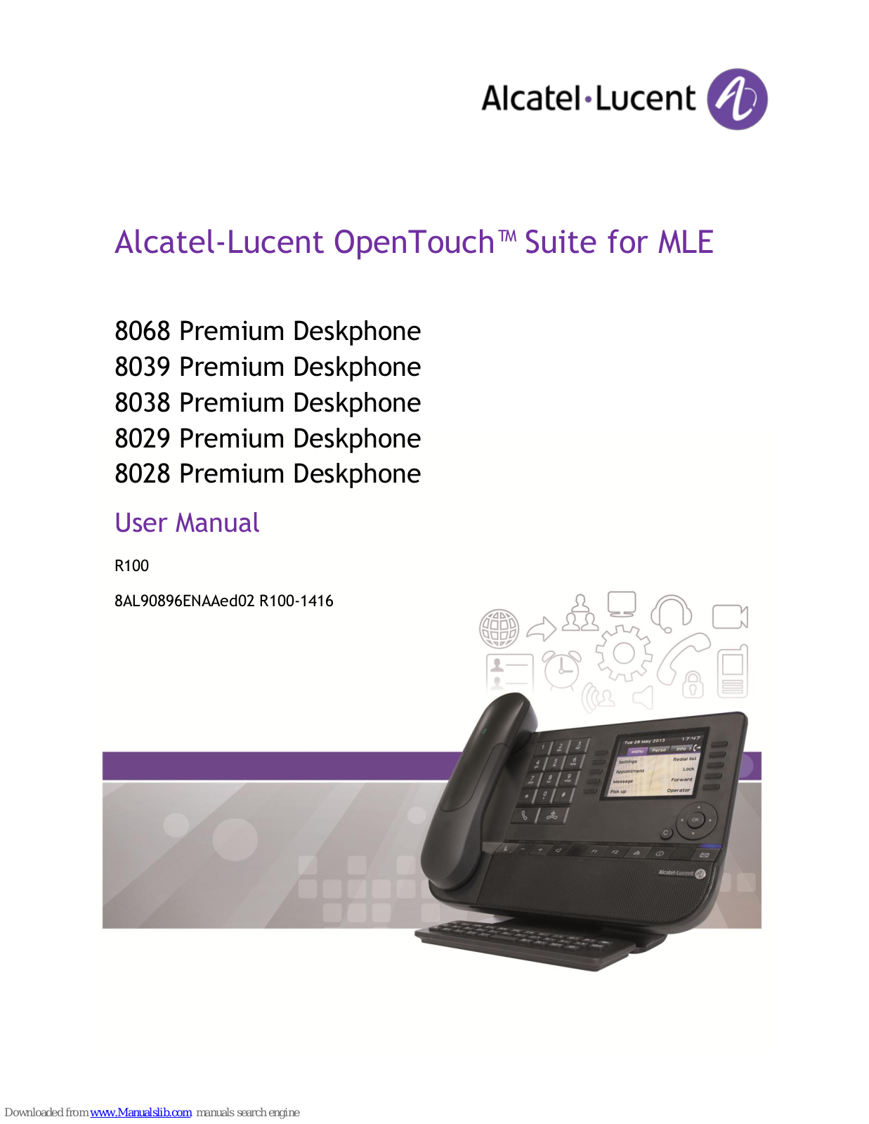 Alcatel-Lucent 8068, 8039, 8038, 8029, 8028 User Manual