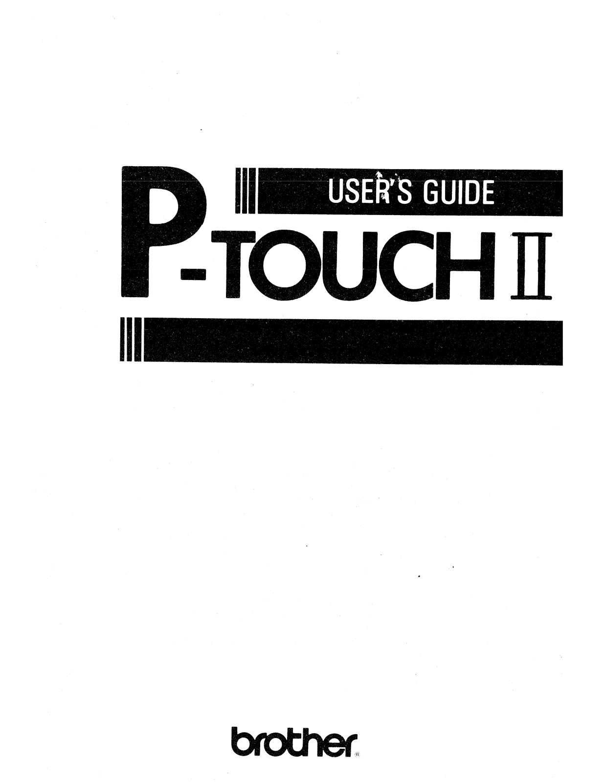 Brother PT-2610 Owner's Manual