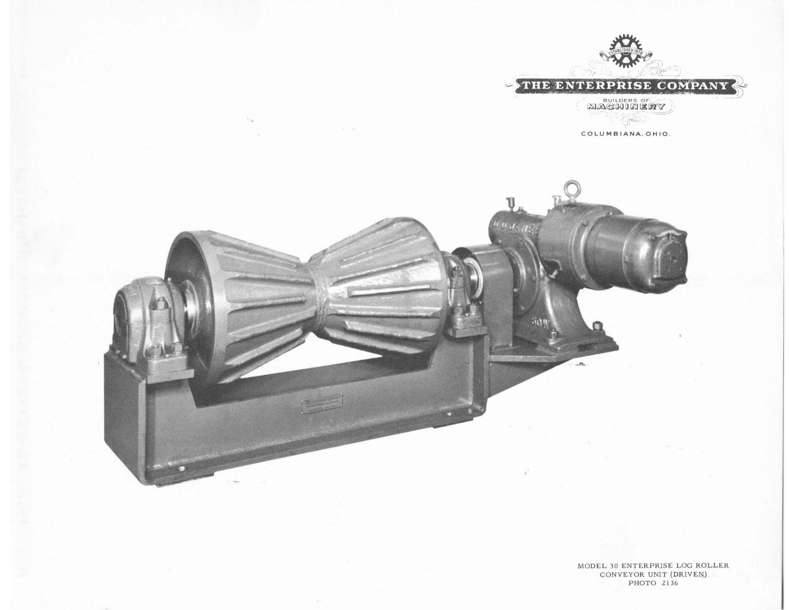Enterprise Model 30 Log Roller Conveyor Unit Other - ManualMachine.com