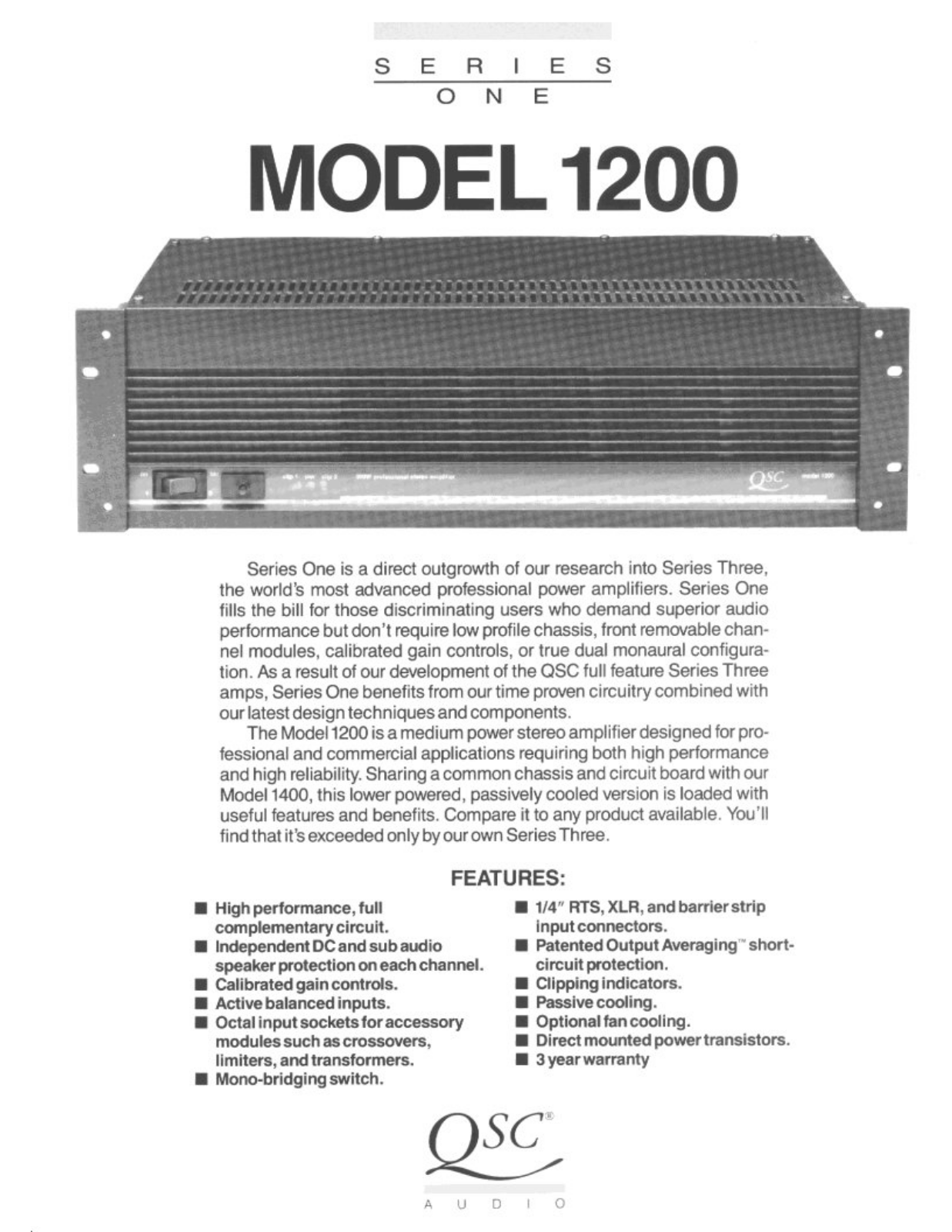 QSC 1200 Brochure