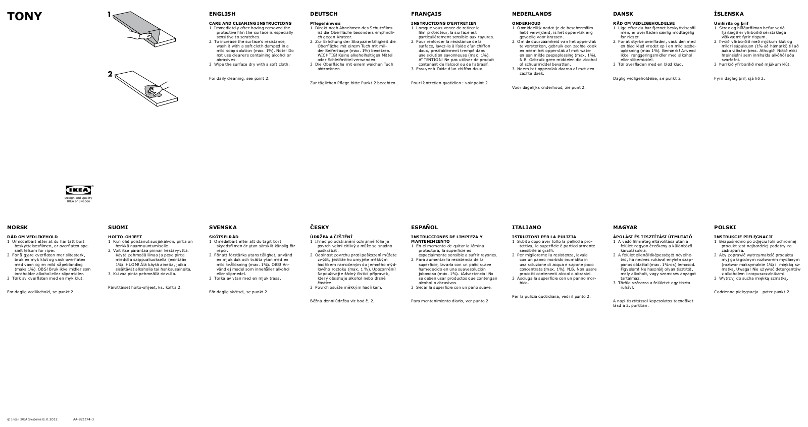 Ikea S69851470, S69048170 User Manual