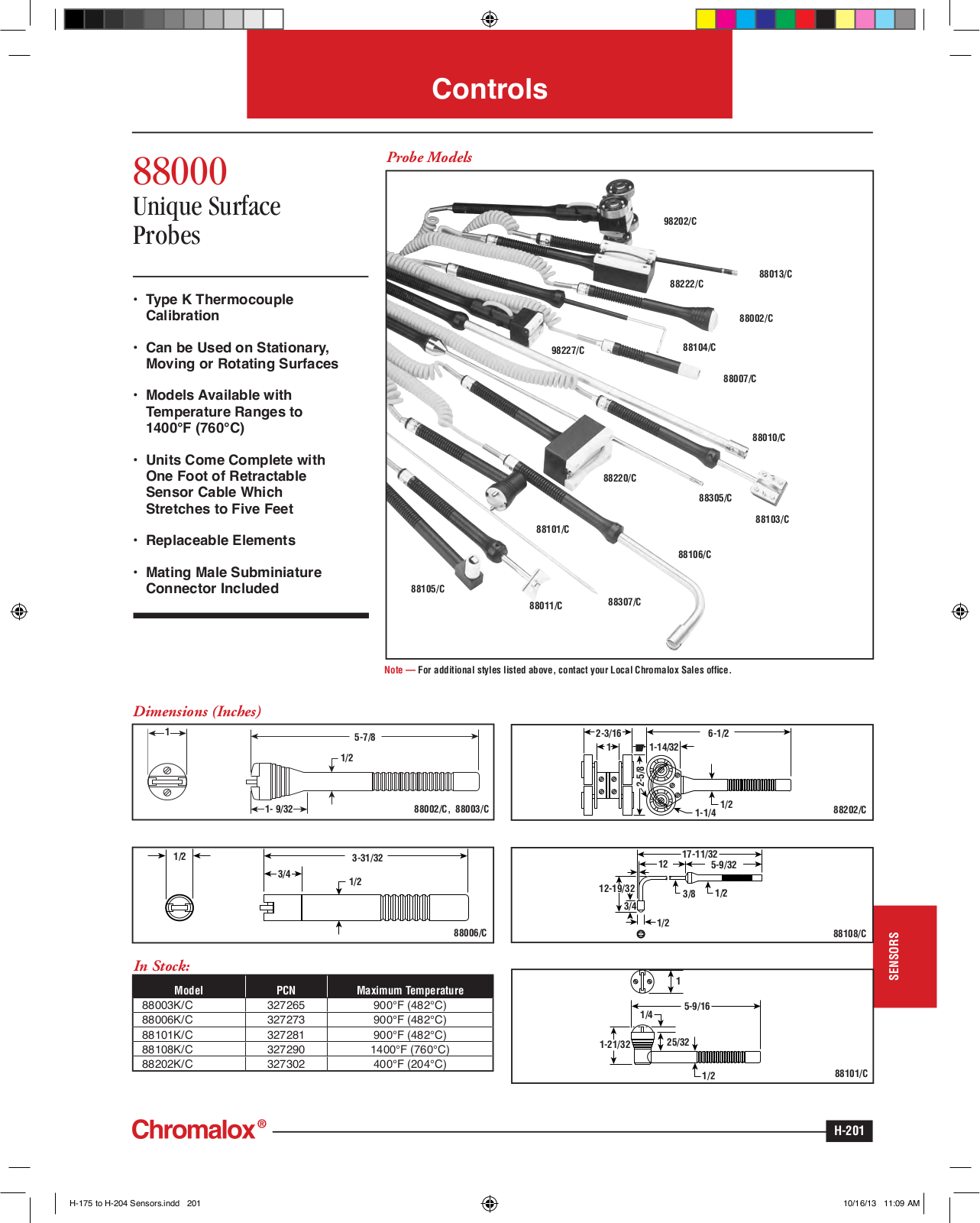 Chromalox 88000 Catalog Page