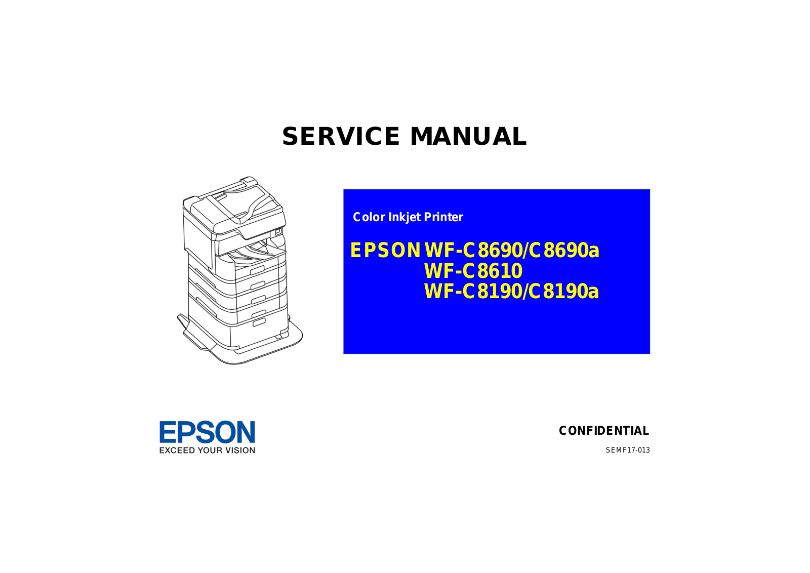 Epson WF-C8190, WF-C8610, WF-C8690-A Service Manual