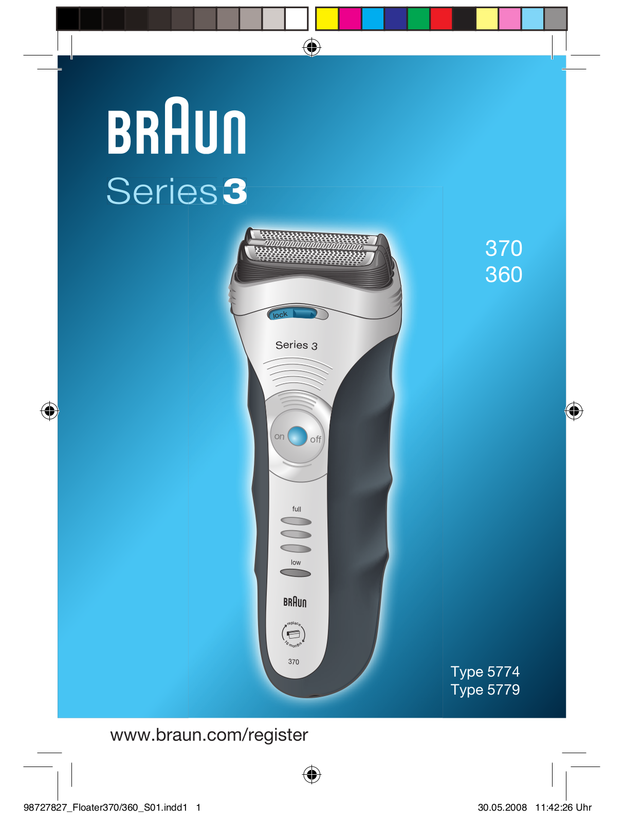 Braun 360, 370 User Manual